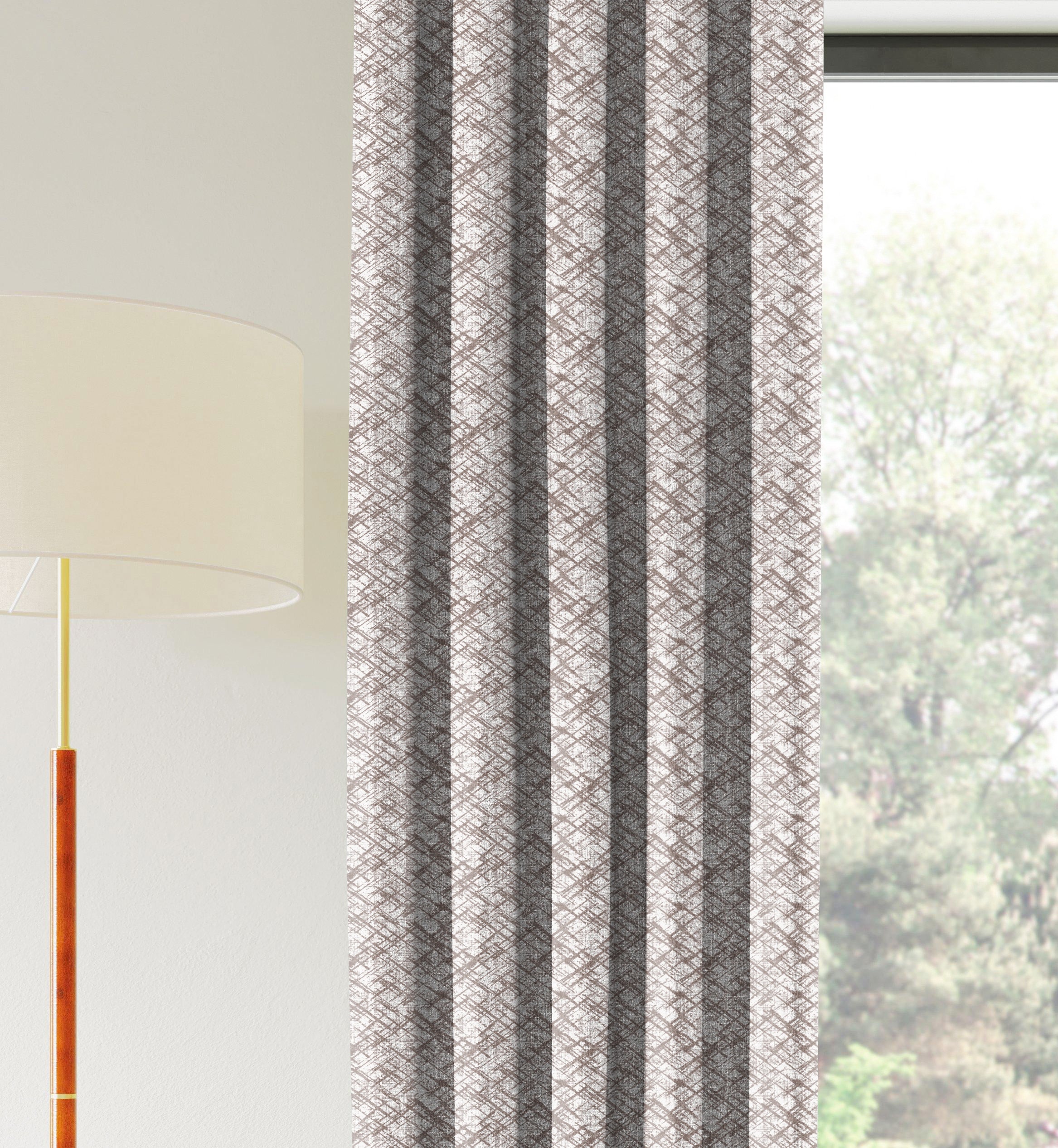 DITSY STONE PRINTED BLACKOUT CURTAIN