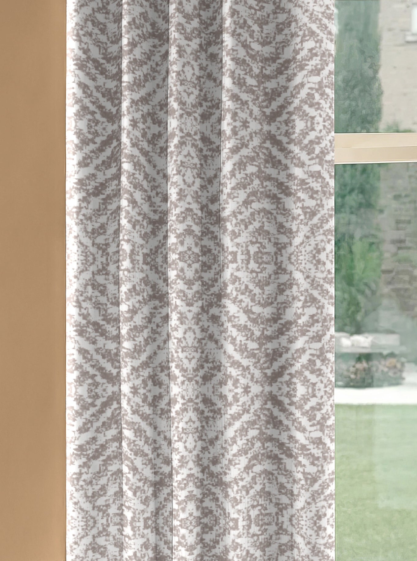 SAFARI STONE PRINTED BLACKOUT CURTAIN