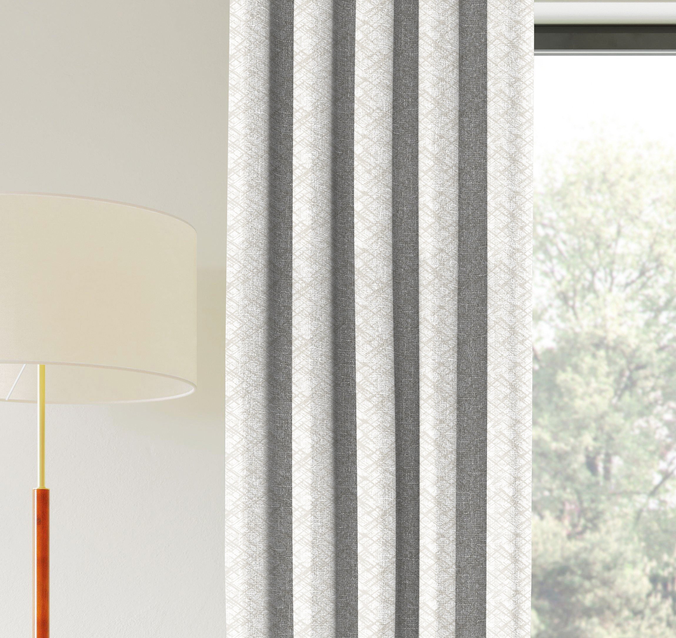 DITSY BEIGE PRINTED BLACKOUT CURTAIN