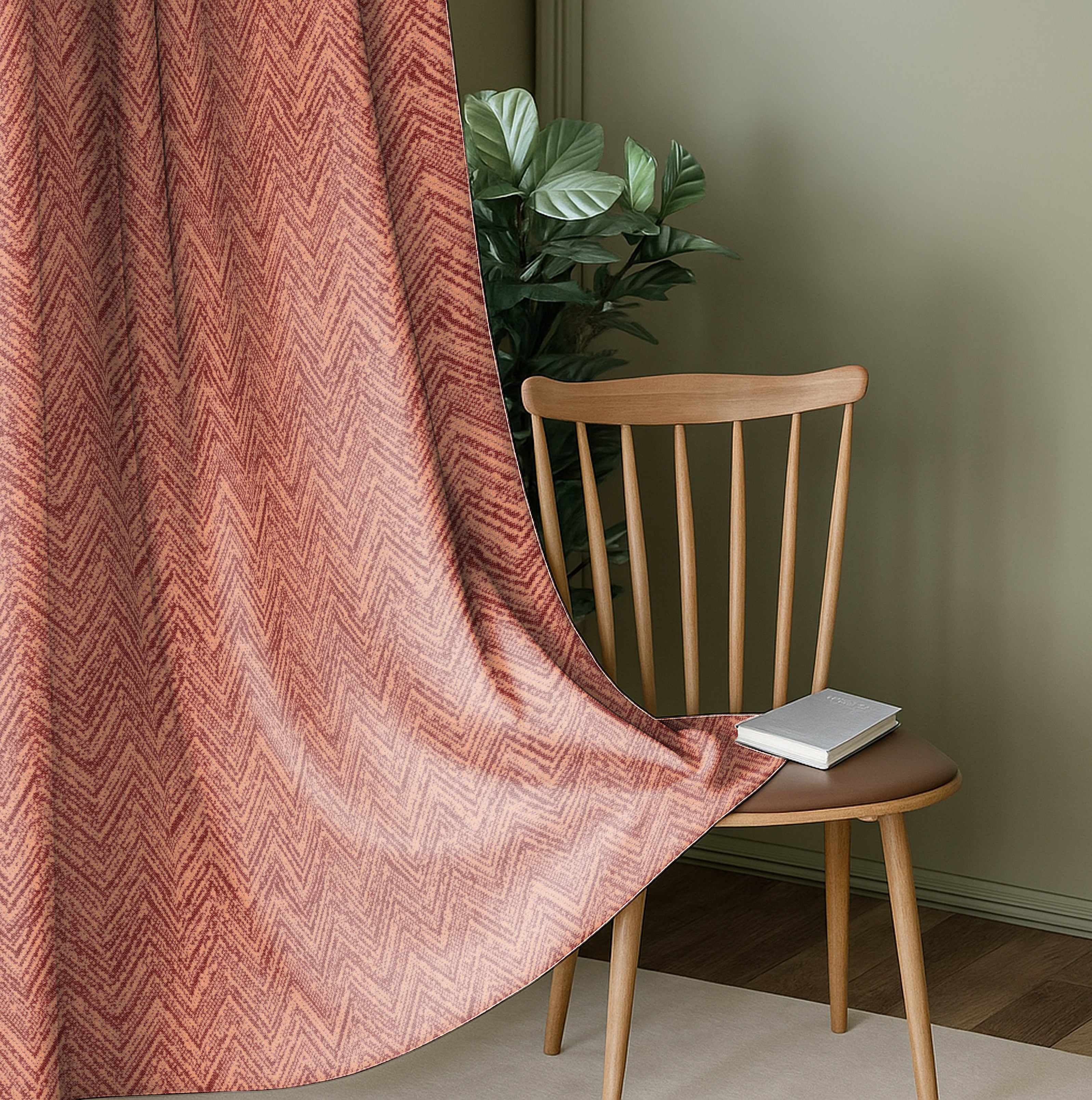 SONORA CLAY PRINTED BLACKOUT CURTAIN