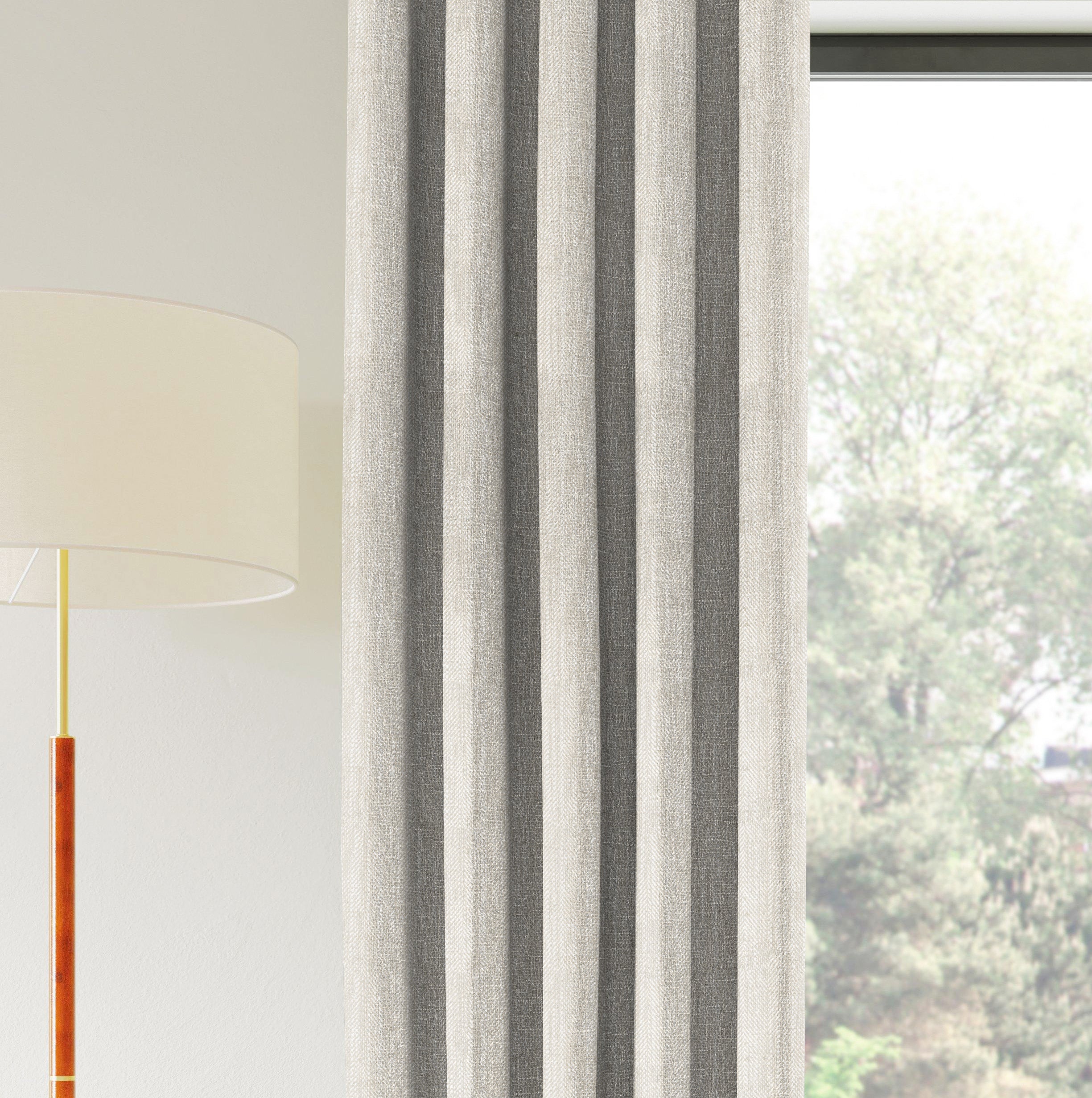 BELGRAVIA BEIGE PRINTED BLACKOUT CURTAIN