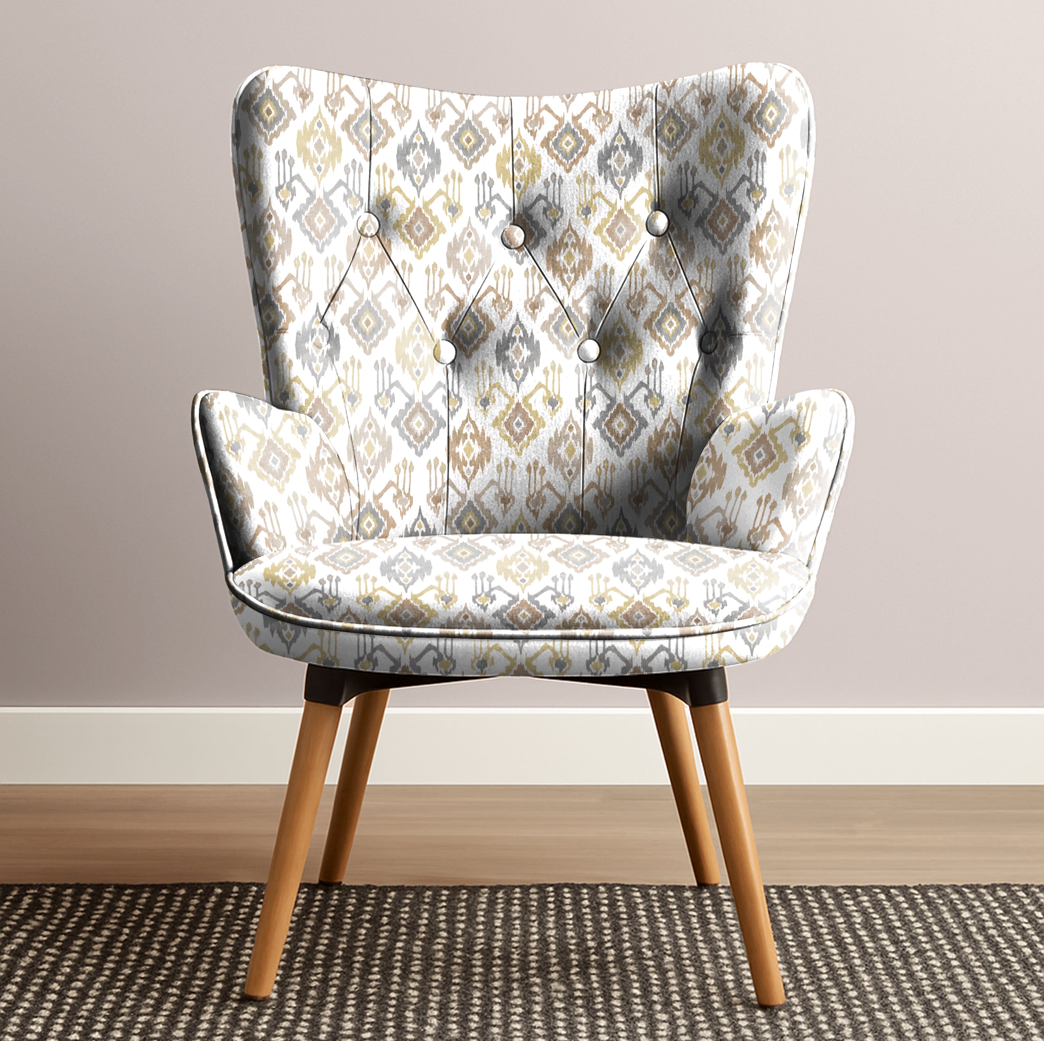 TUNBRIDGE MUSTARD UPHOLSTERY FABRIC