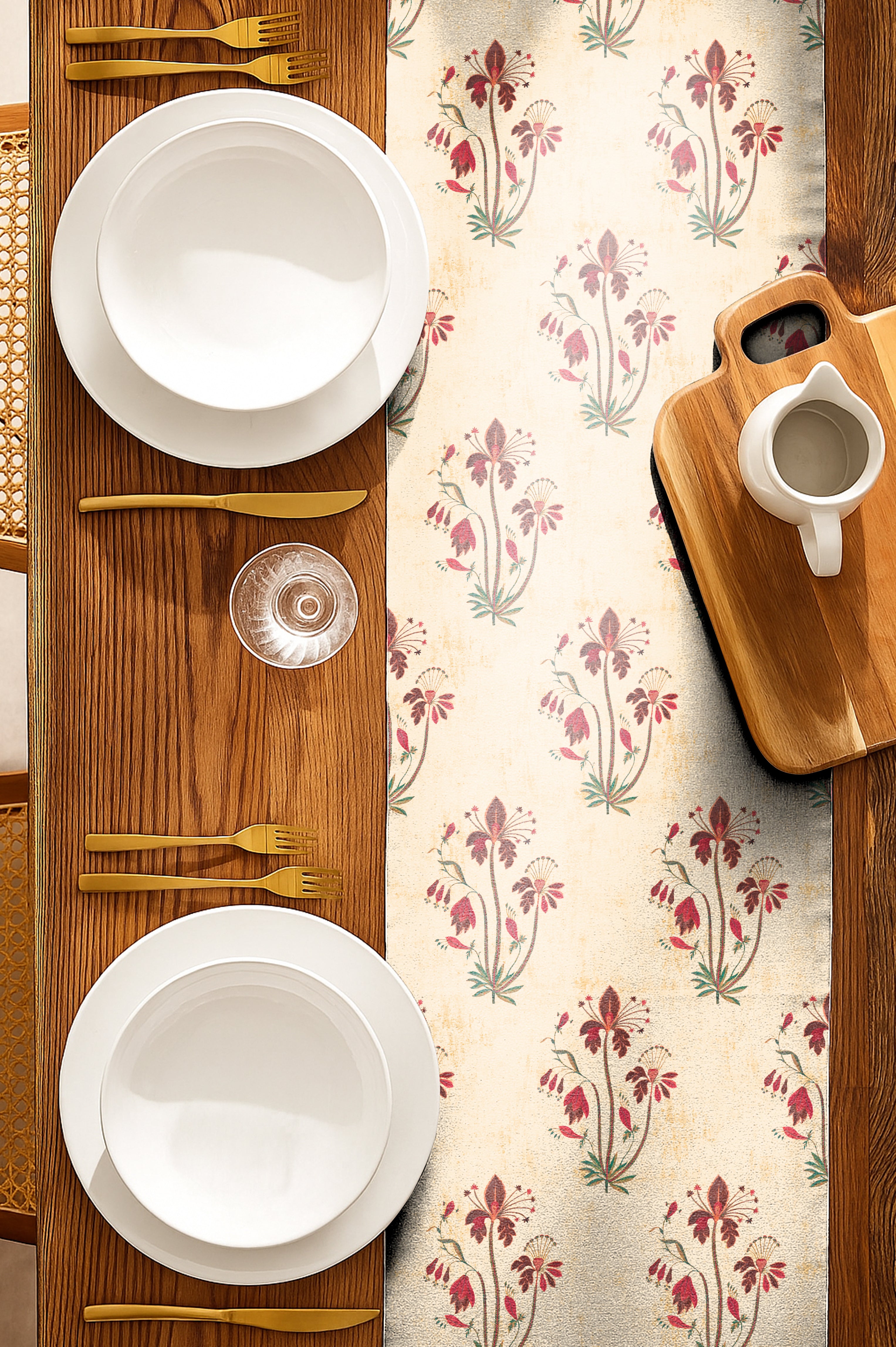 VERONA PEACH MATTY TABLE RUNNER