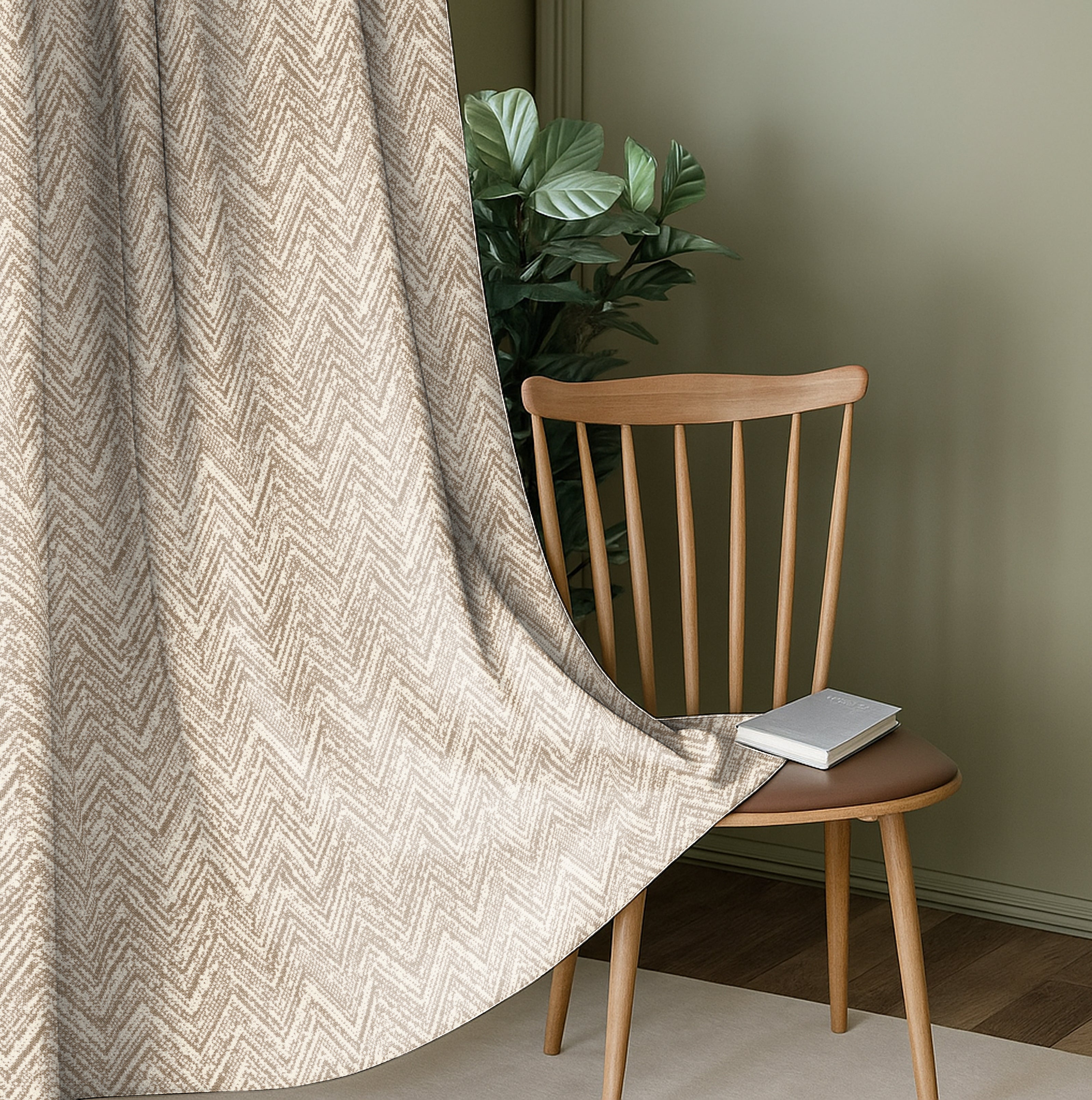 SONORA CHIKU PRINTED BLACKOUT CURTAIN