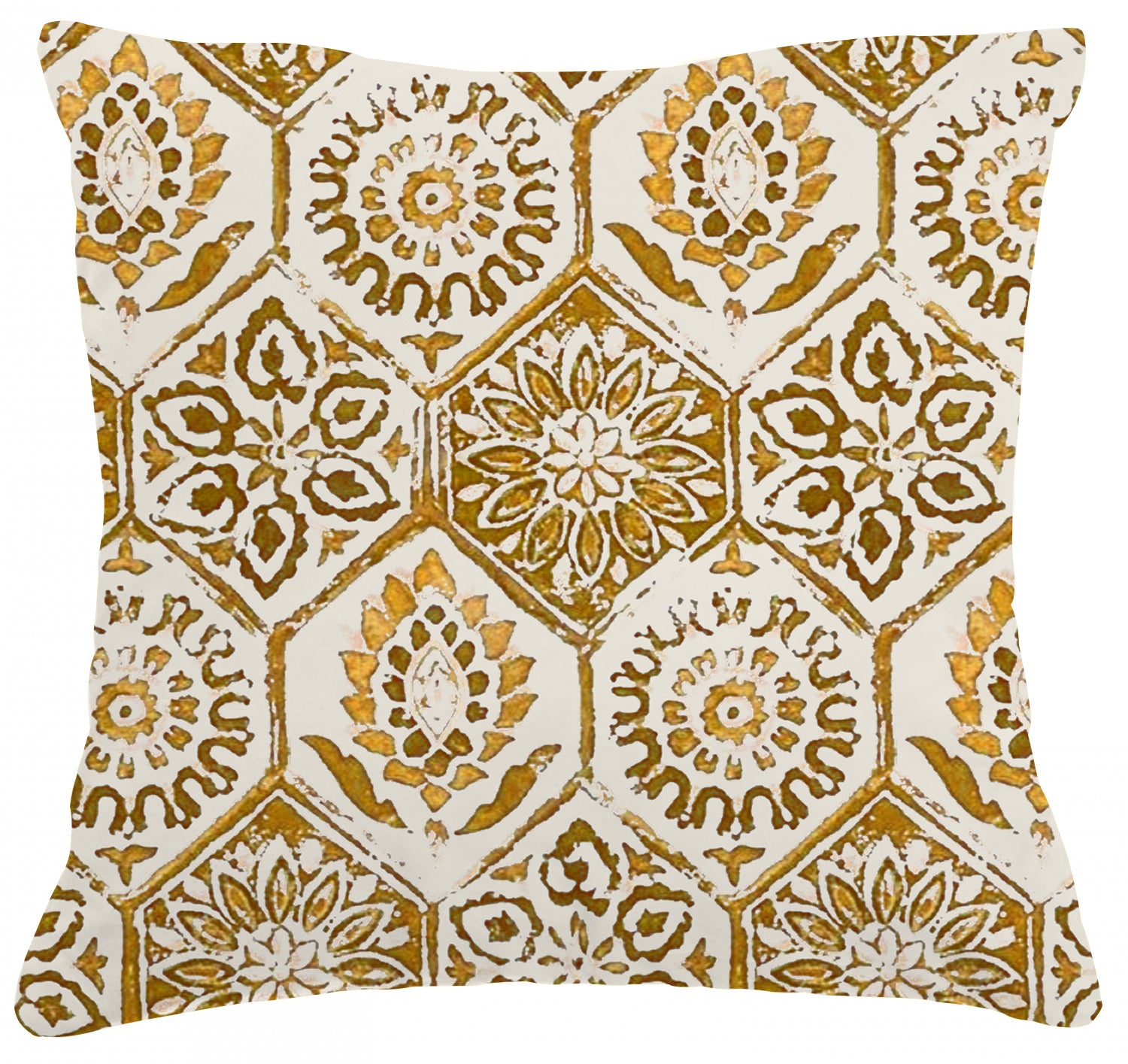 ANKARA YELLOW DIGITAL PRINTED CUSHION COVER (Pack of 2)