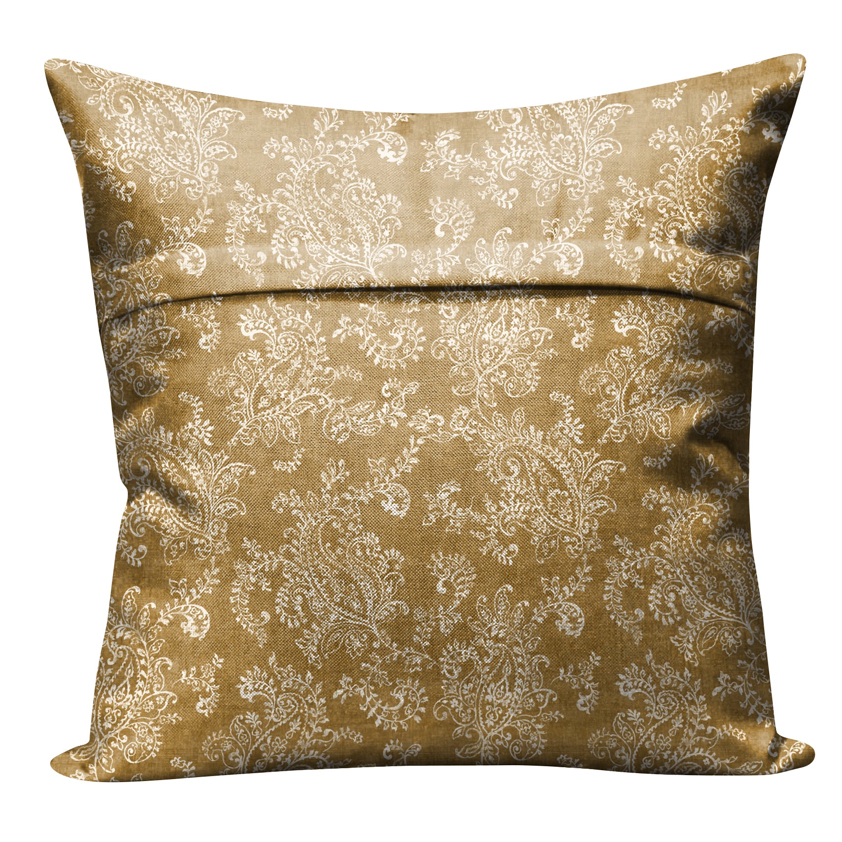 JODHPUR FLOWERS DIGITAL PRINTED CUSHION COVER CAMEL (Pack of 2)