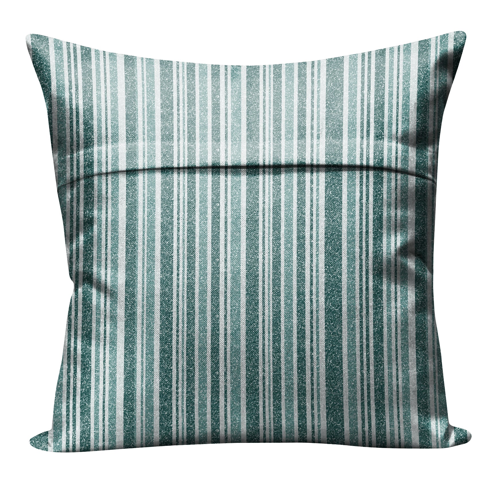 JODHPUR STRIPE DIGITAL PRINTED CUSHION COVER TEAL (Pack of 2)