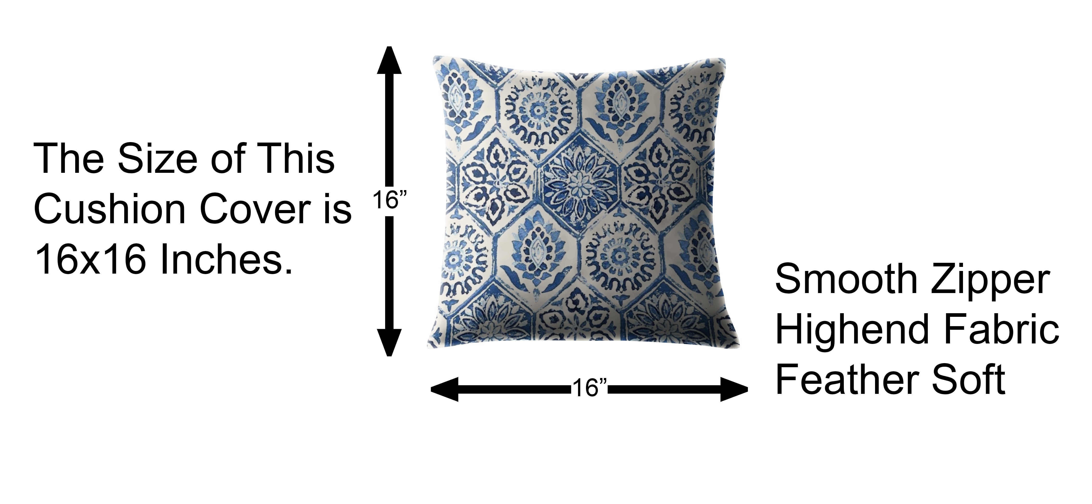 ANKARA BLUE DIGITAL PRINTED CUSHION COVER (Pack of 2)