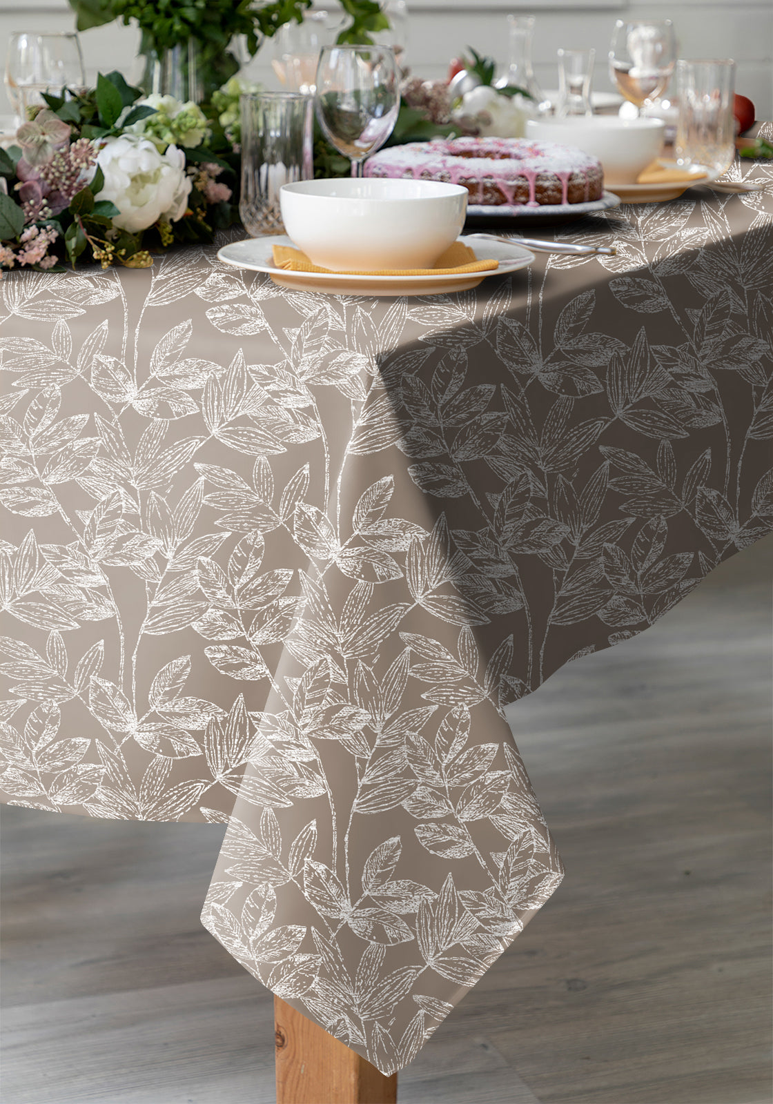 Meadow L-Brown Table Cloth