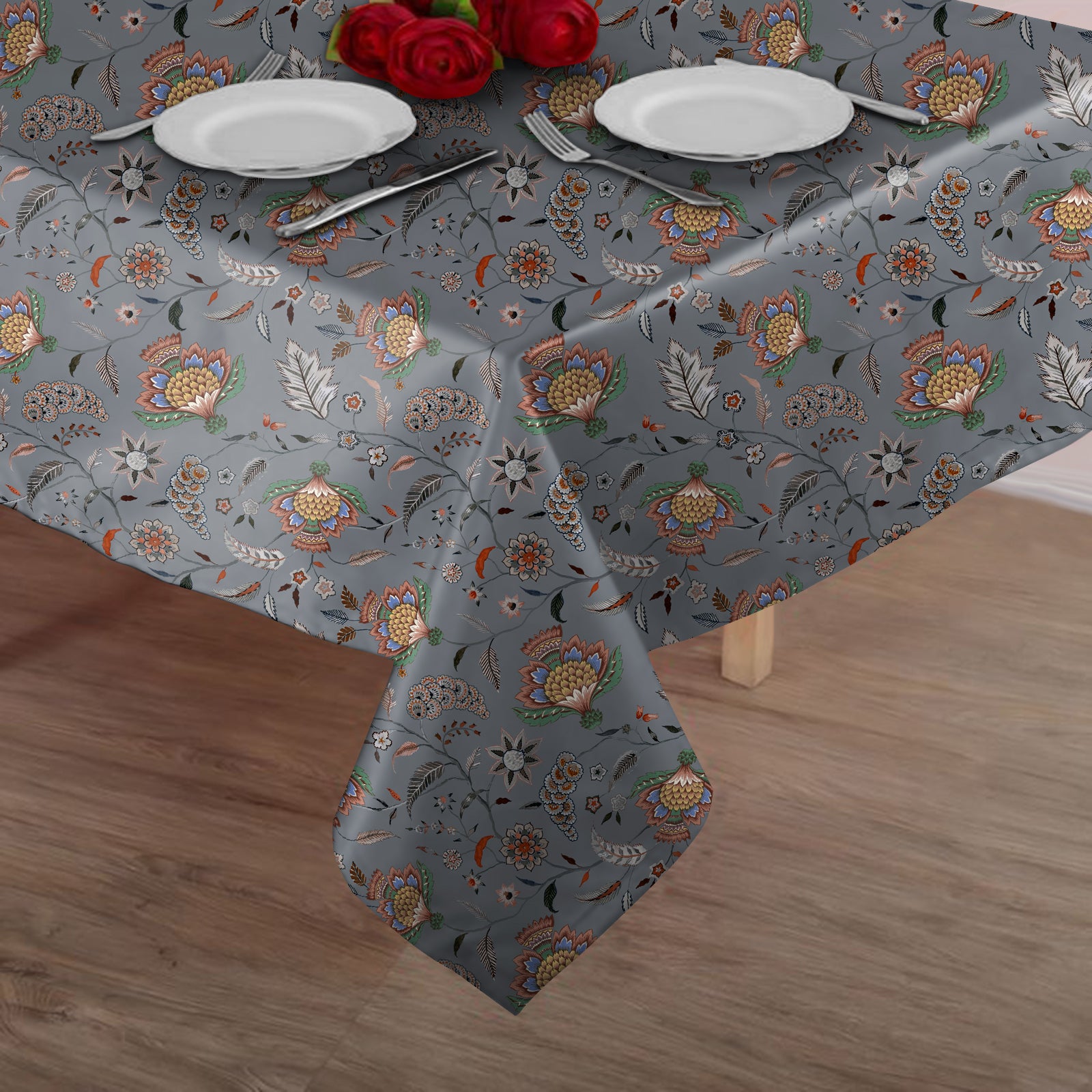 Kasbah Grey 6 Seater Table Cloth