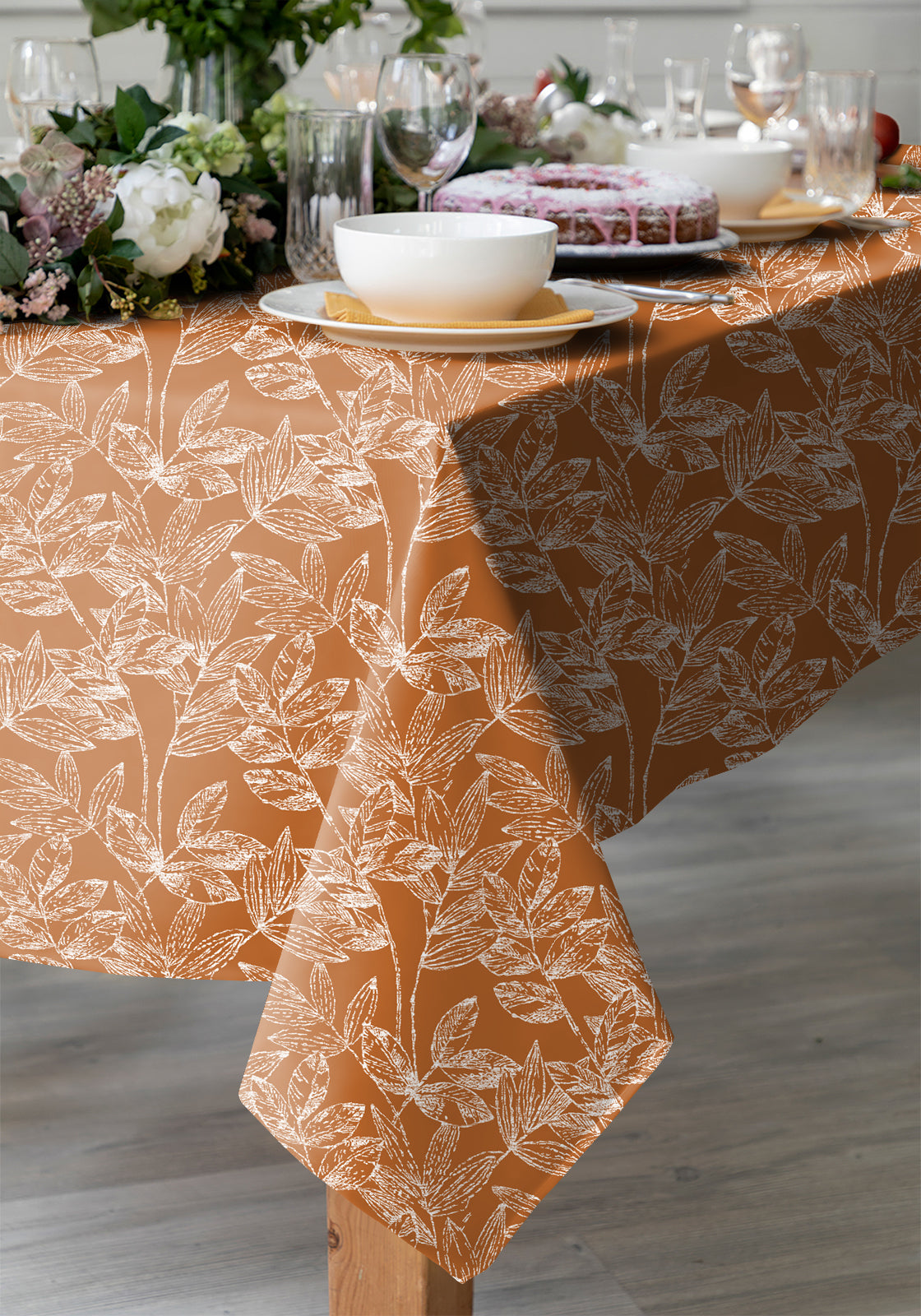 Meadow Orange Table Cloth