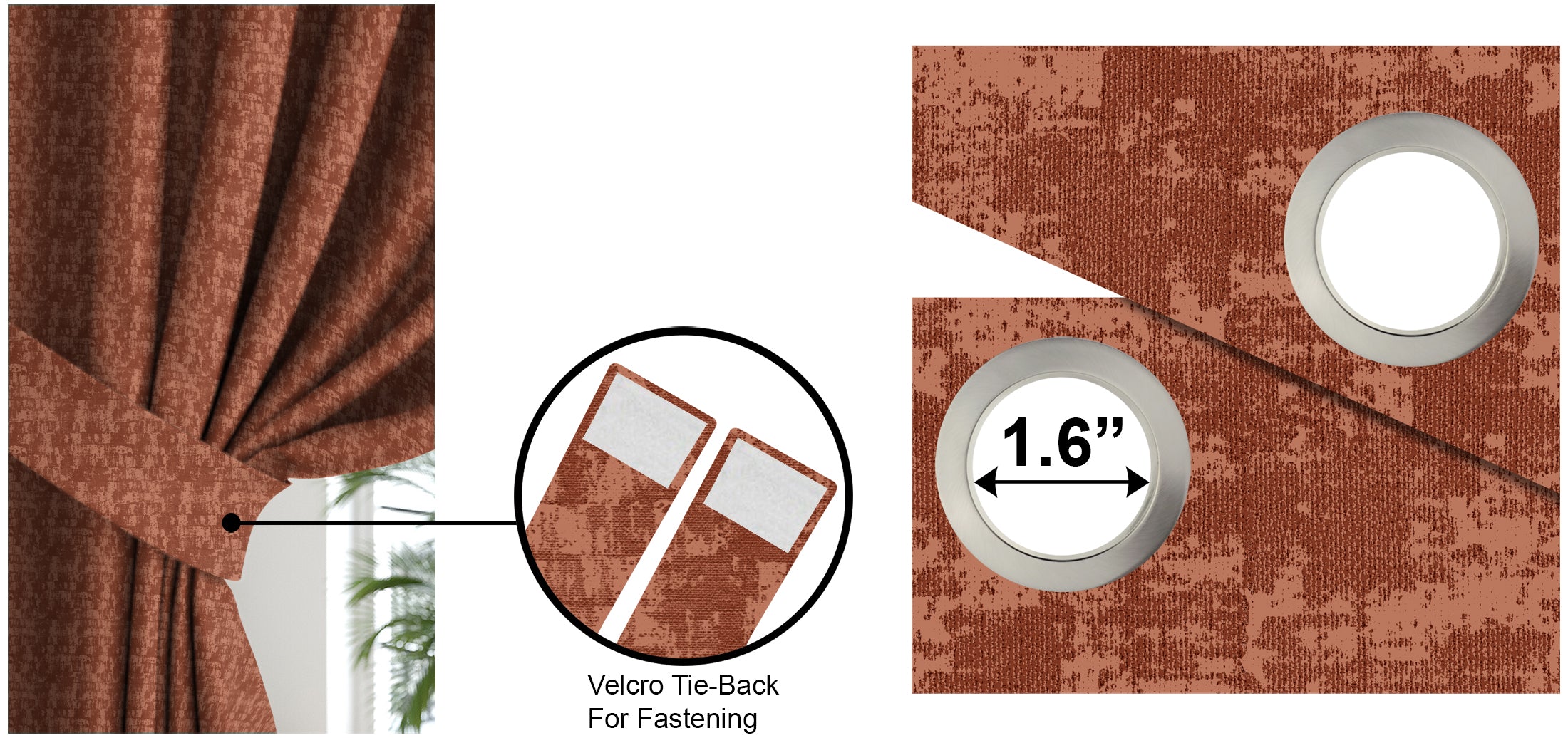 Venice Clay Blackout Curtains