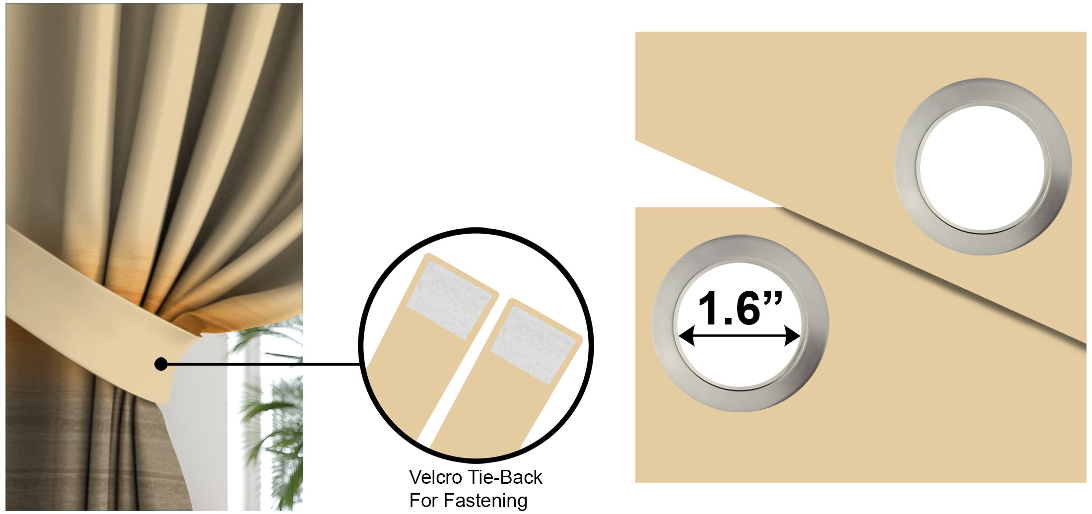 ROMANO ORANGE BLACKOUT CURTAIN