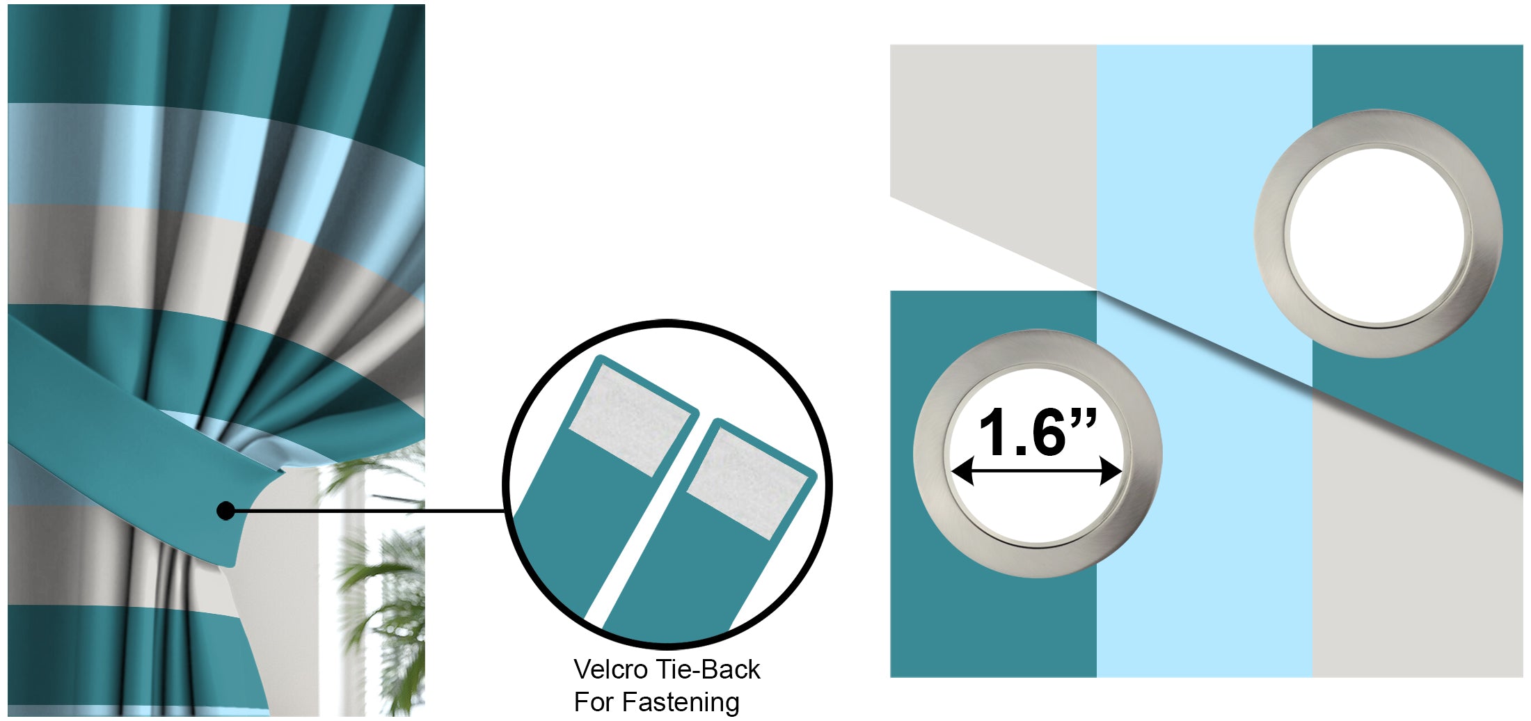 LUXE TEAL BLACKOUT CURTAIN