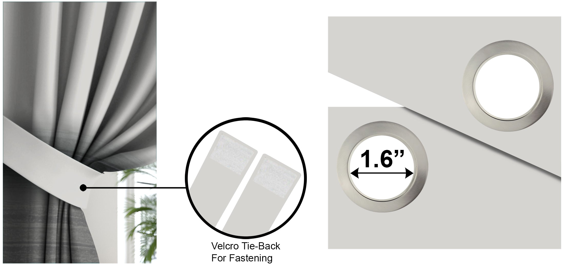 ROMANO GRAY BLACKOUT CURTAIN