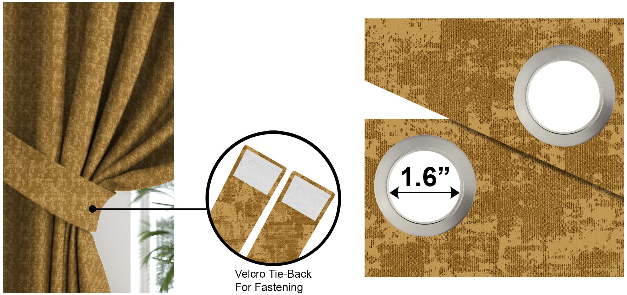 Venice D-Mustered Blackout Curtains