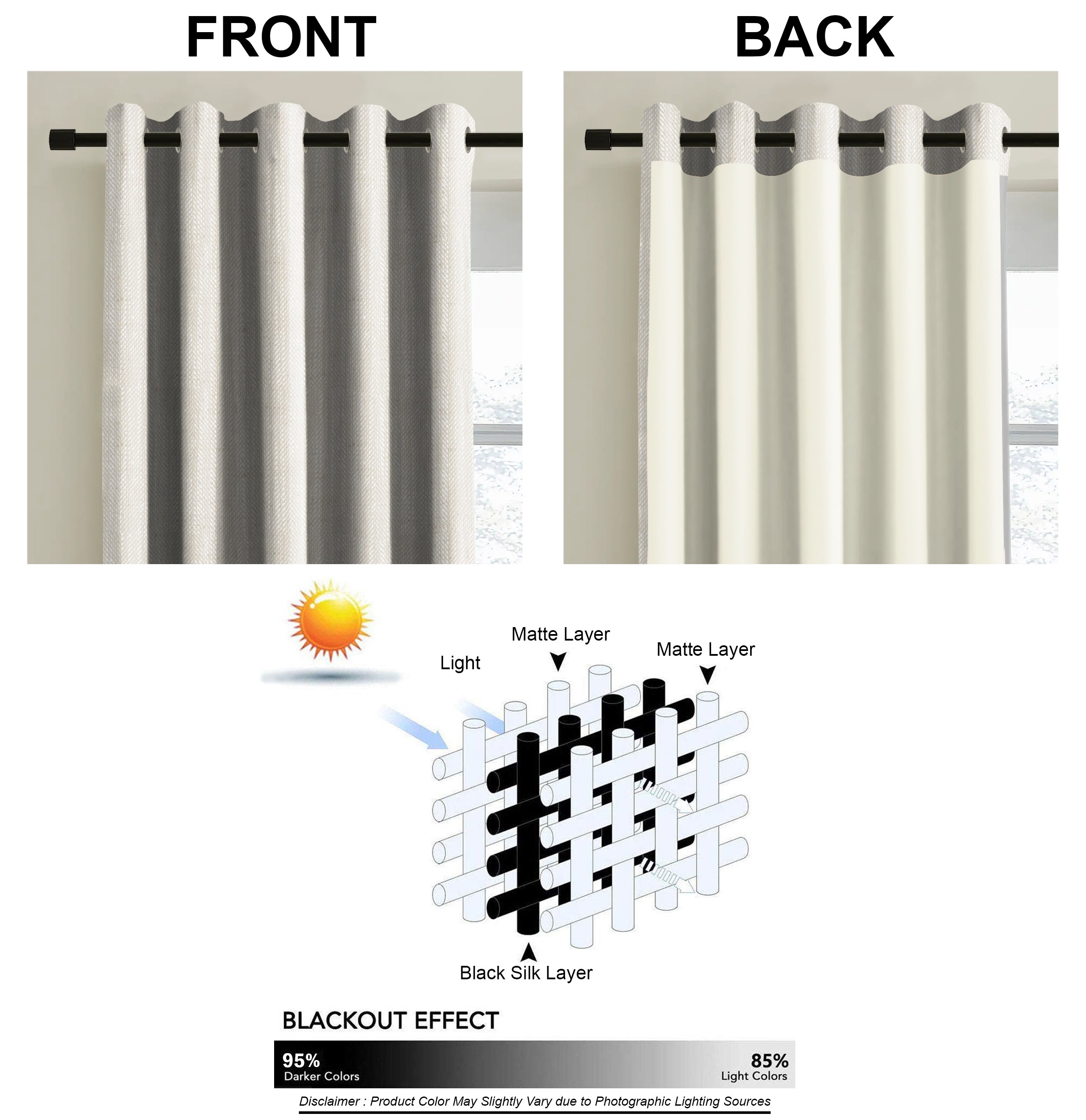 BELGRAVIA BEIGE PRINTED BLACKOUT CURTAIN