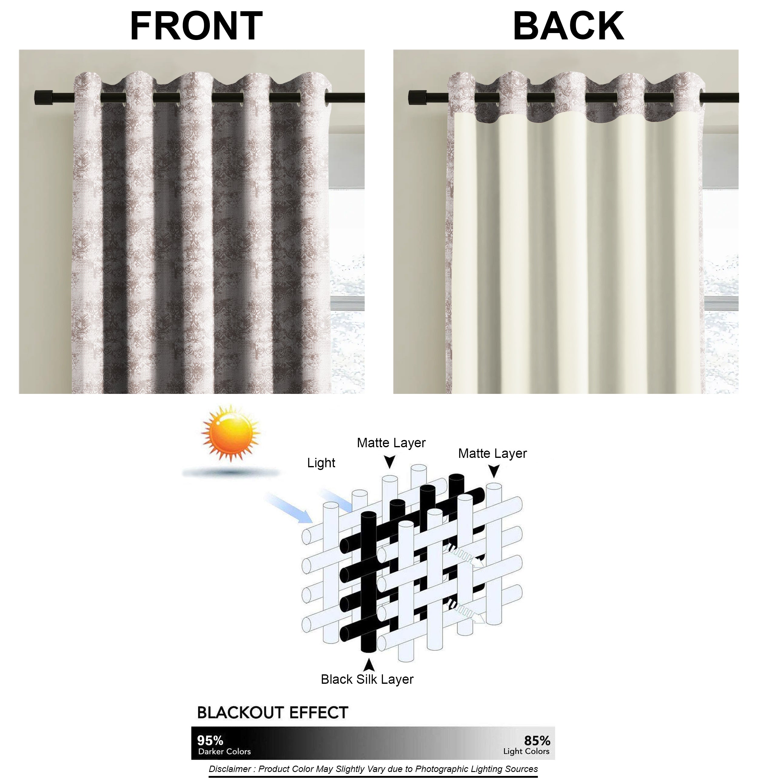 FOLK STONE PRINTED DIMOUT CURTAIN