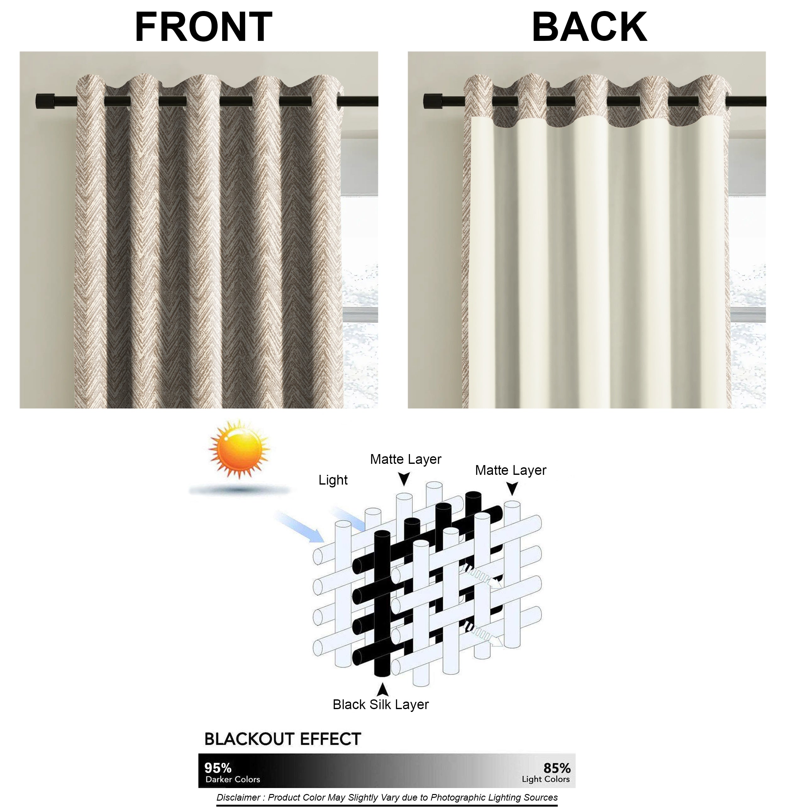 SONORA CHIKU PRINTED BLACKOUT CURTAIN