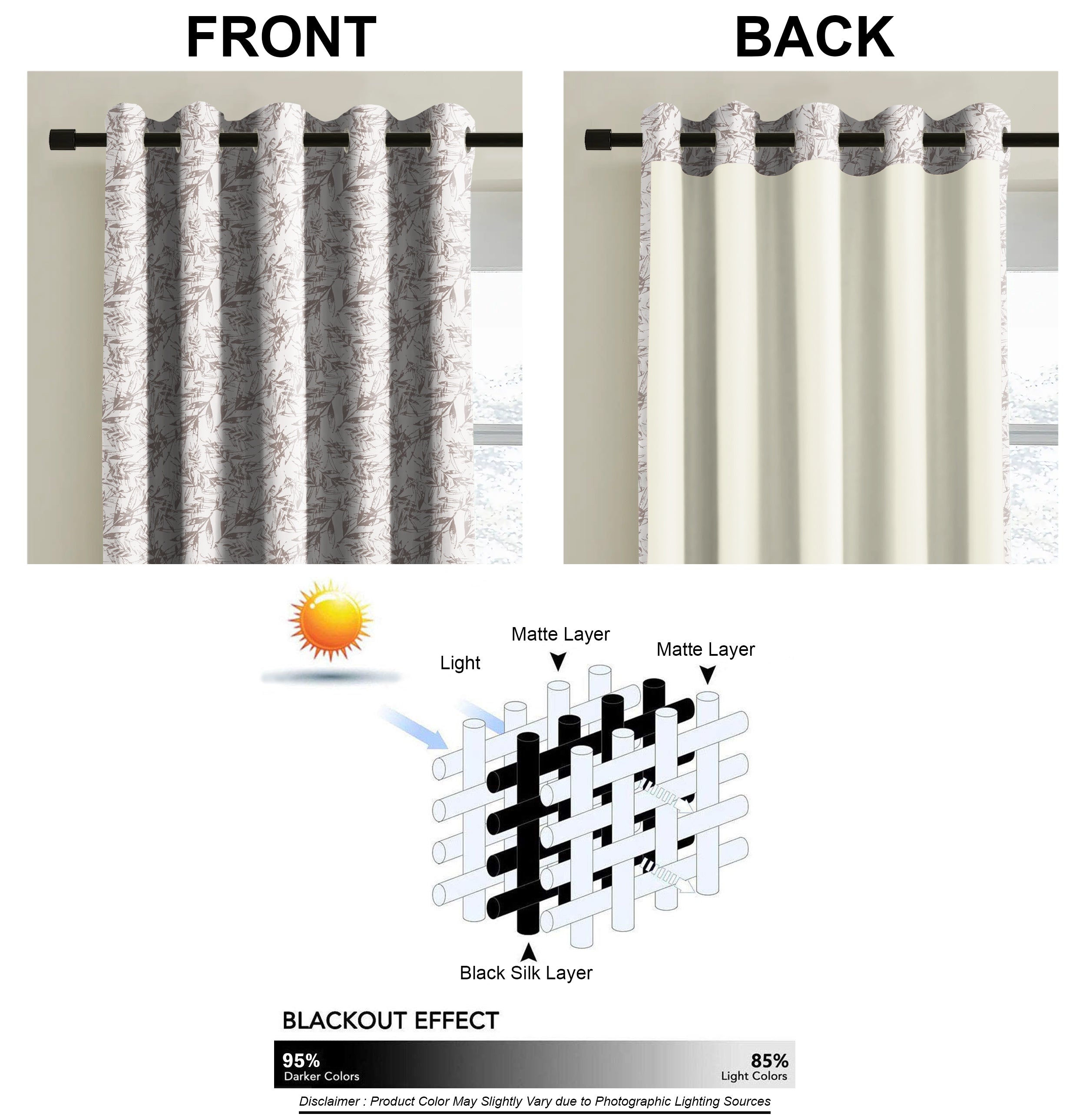 KENTON STONE PRINTED BLACKOUT CURTAIN