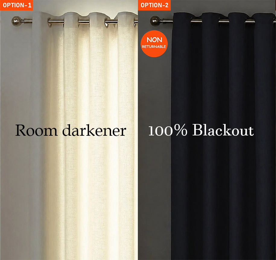AUREX COOL GREY PRINTED CURTAIN