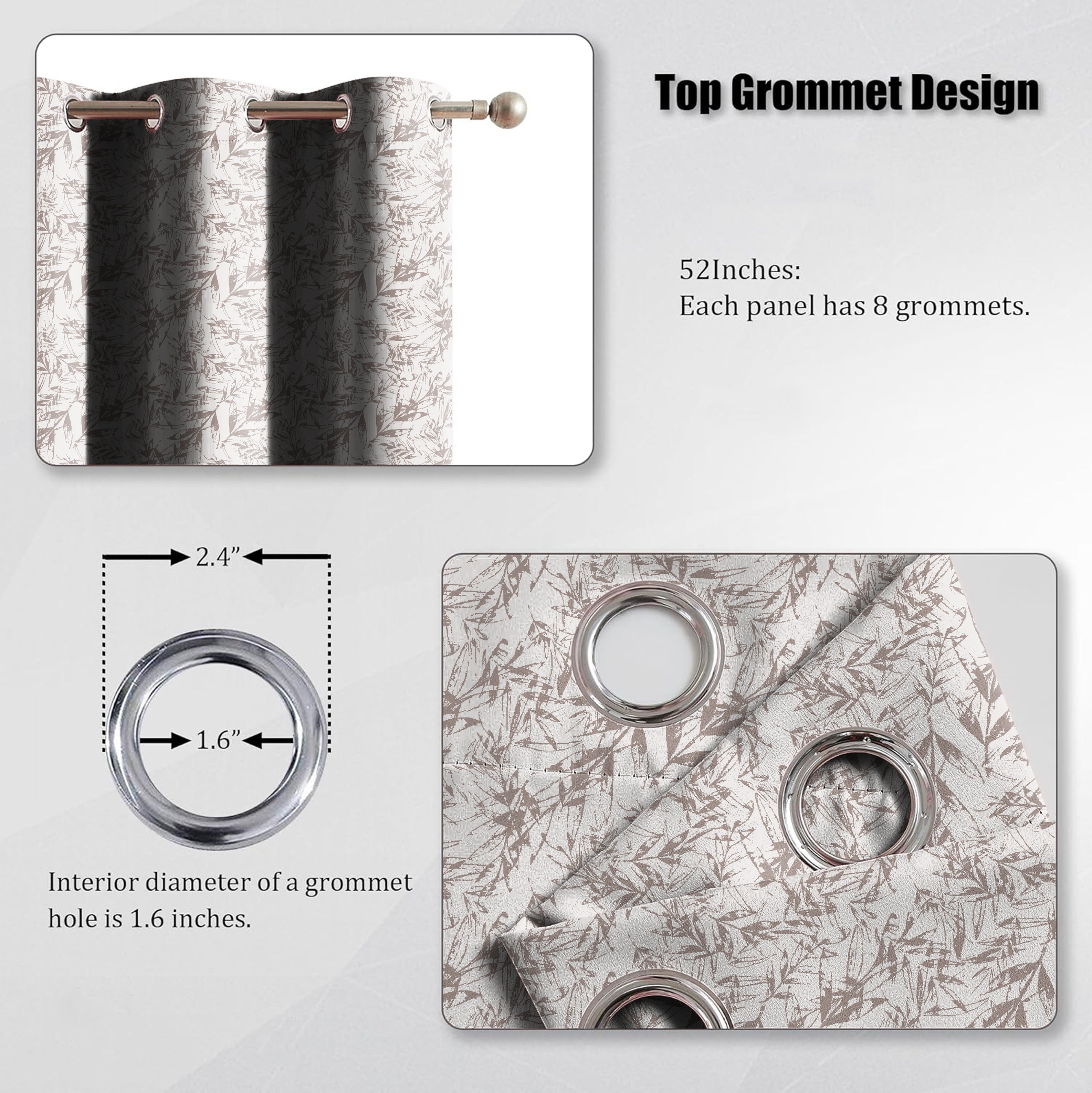 KENTON STONE PRINTED BLACKOUT CURTAIN