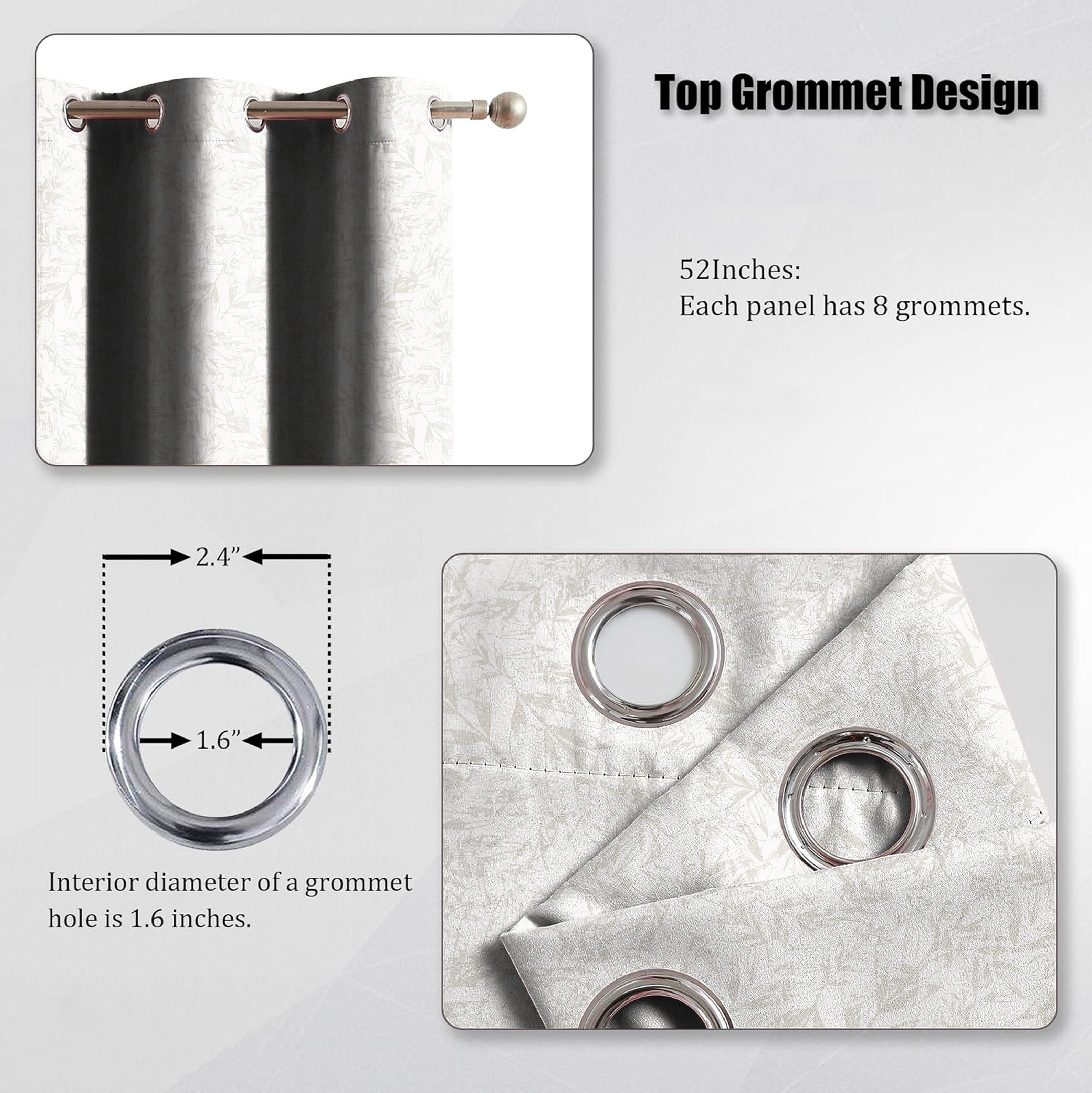 KENTON BEIGE PRINTED BLACKOUT CURTAIN