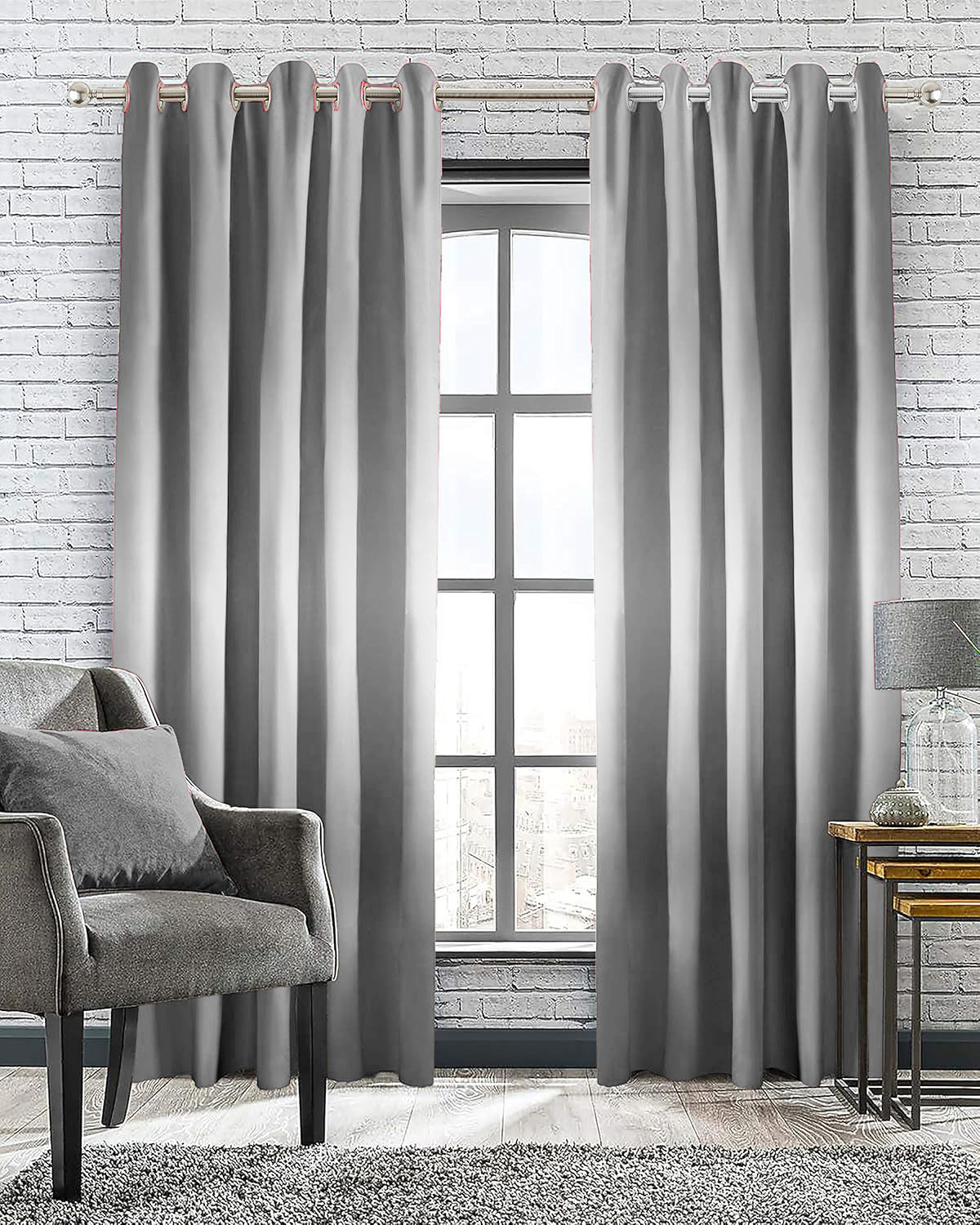 ZETA GREY BLACKOUT CURTAIN