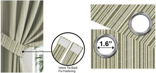 PONTO LIGHT GREEN BLACKOUT CURTAINS