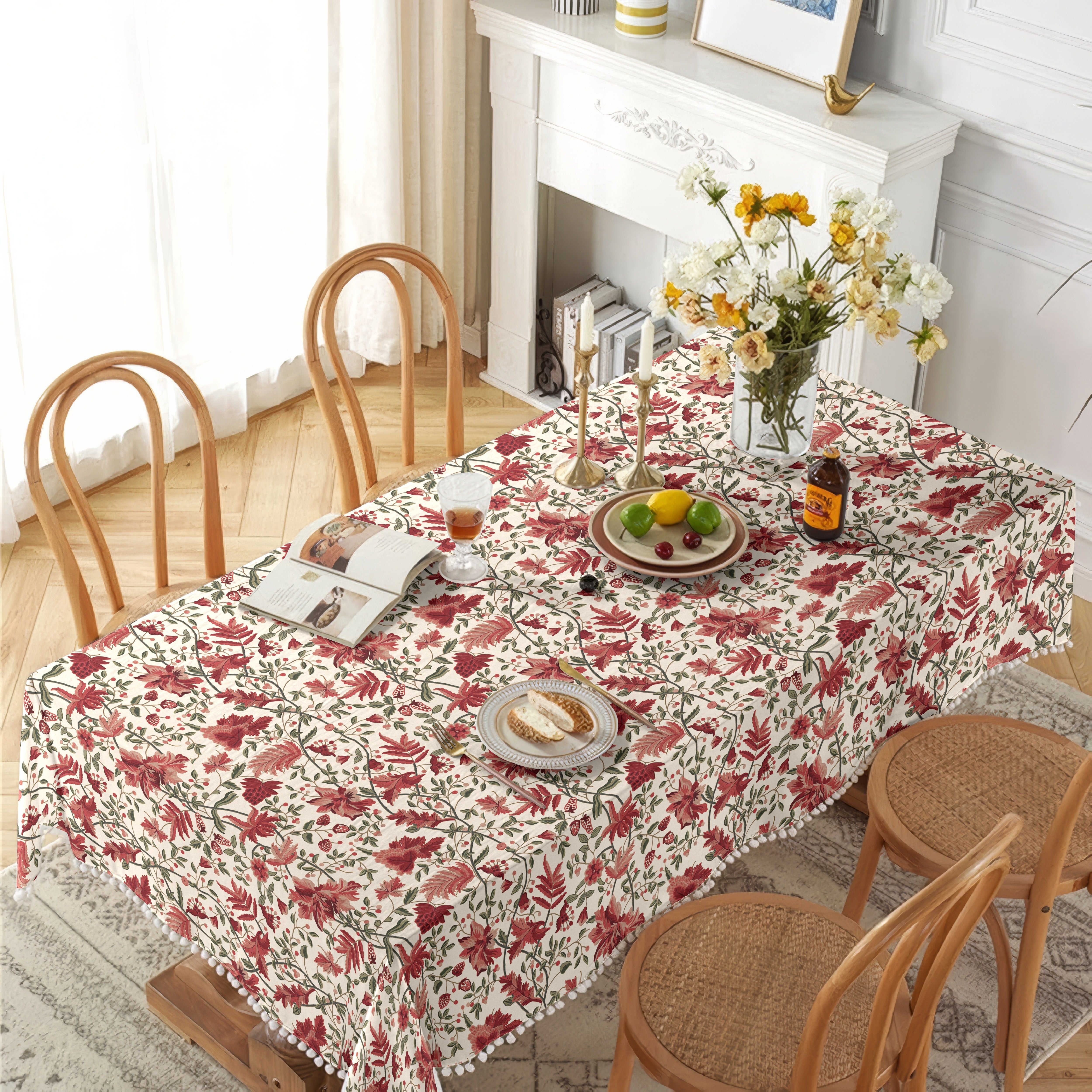 KASHMIRI FUCHSIA TABLE CLOTH