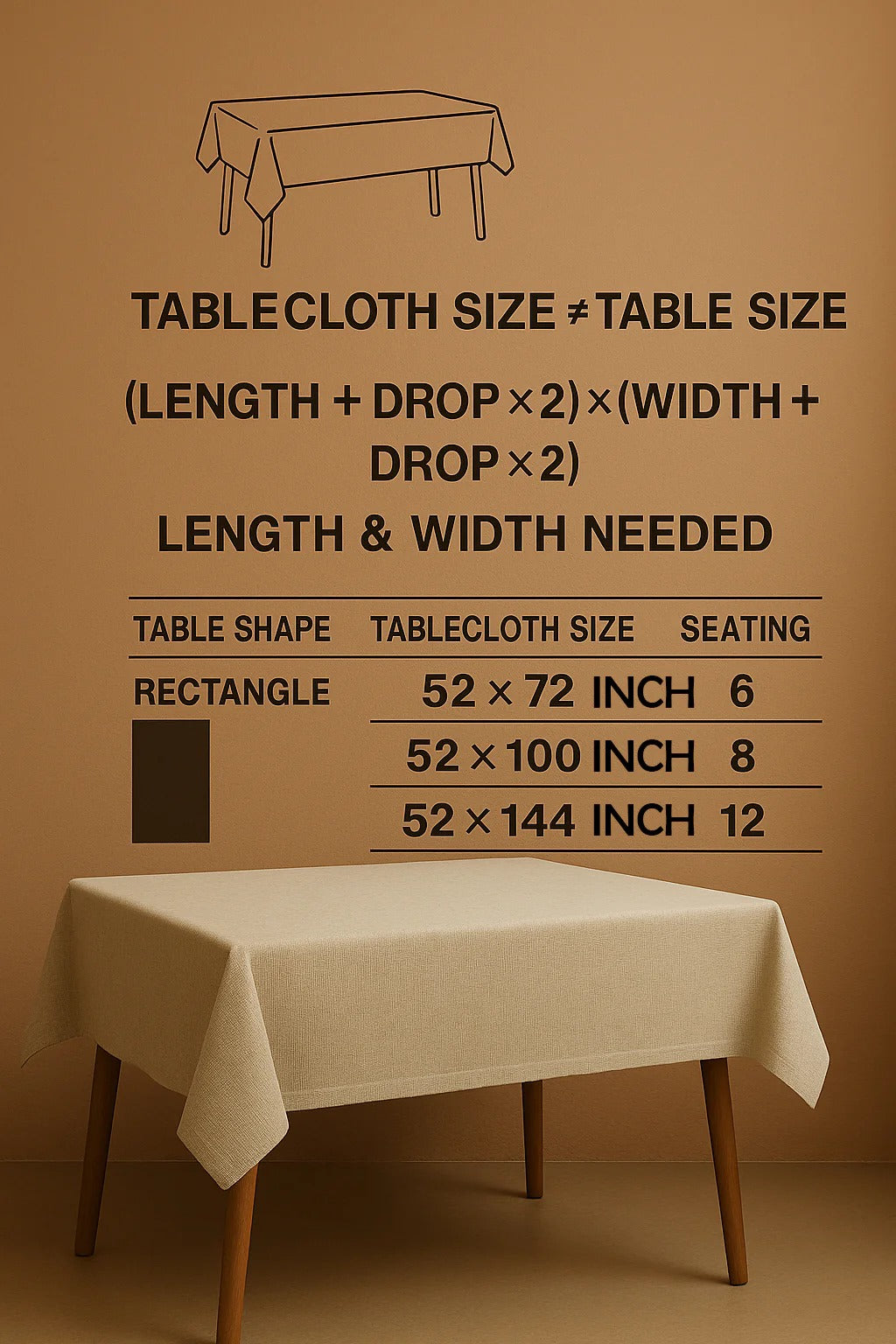 GINGHAM CHECKS SKY BLUE TABLE CLOTH