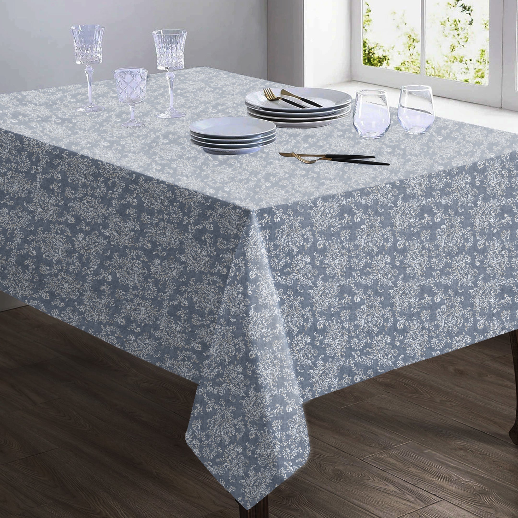 JODHPUR FLOWER INDIGO TABLE CLOTH