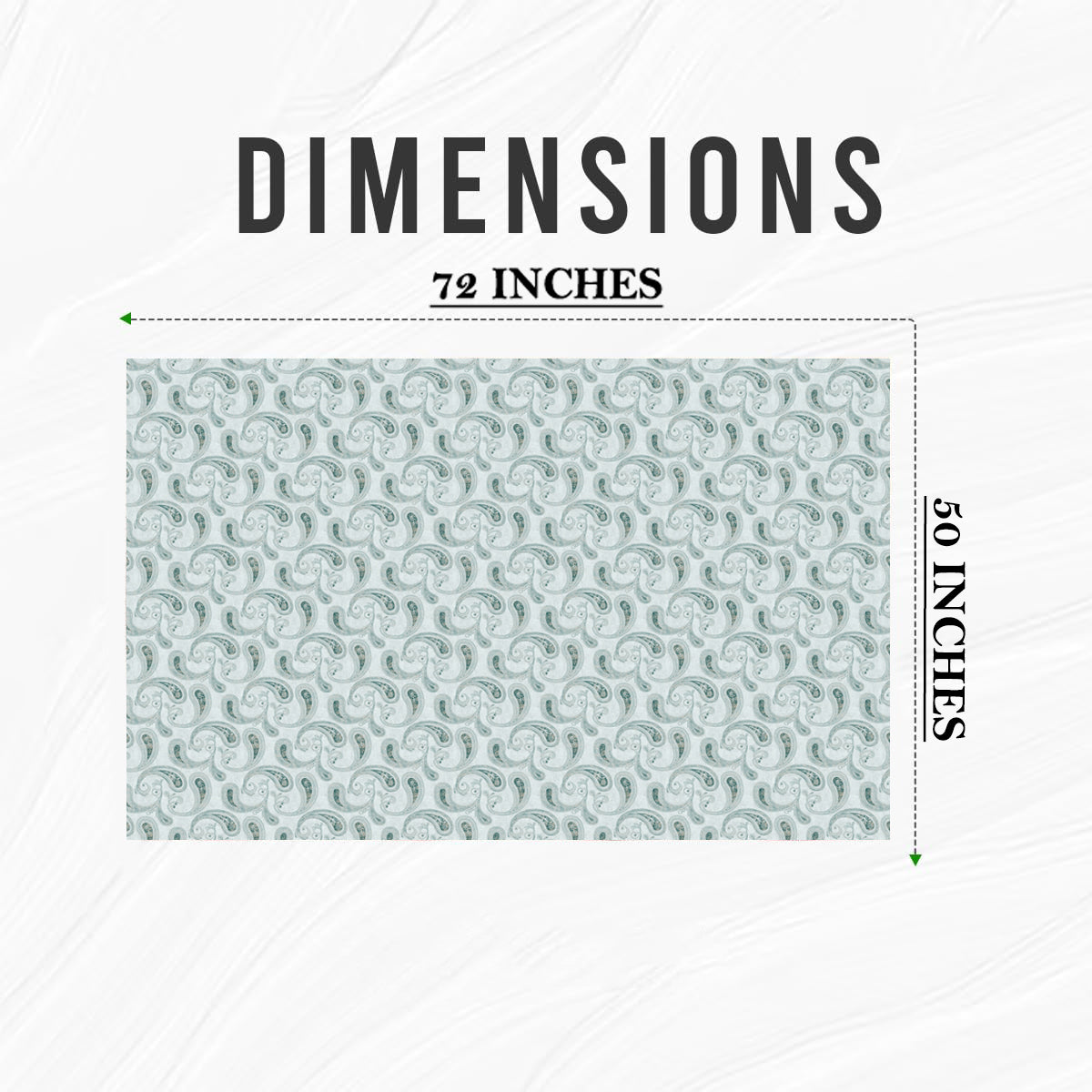 JODHPUR PAISLEY WHITE/BLUE TABLE CLOTH