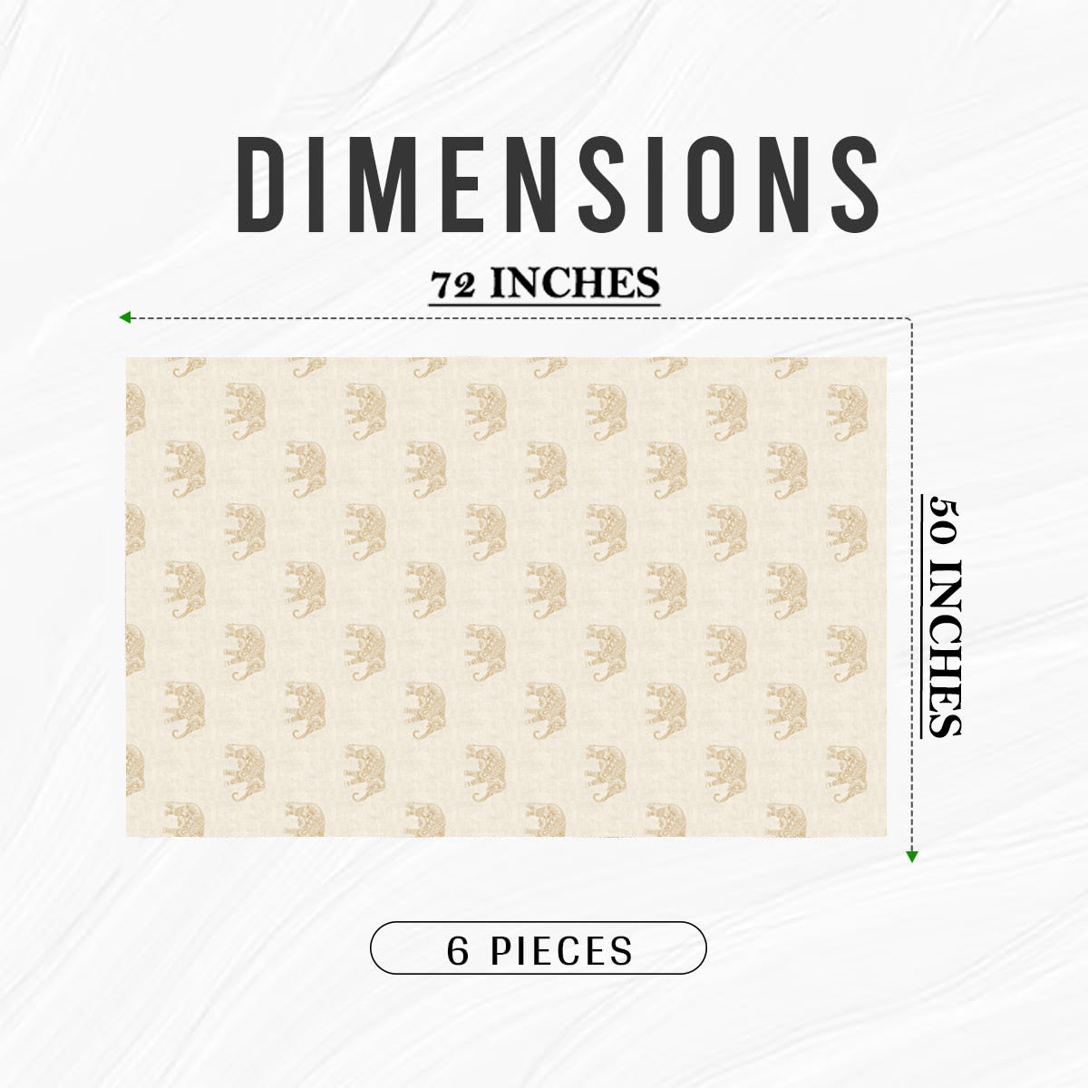 JODHPUR ELEPHANT BISCUIT TABLE CLOTH