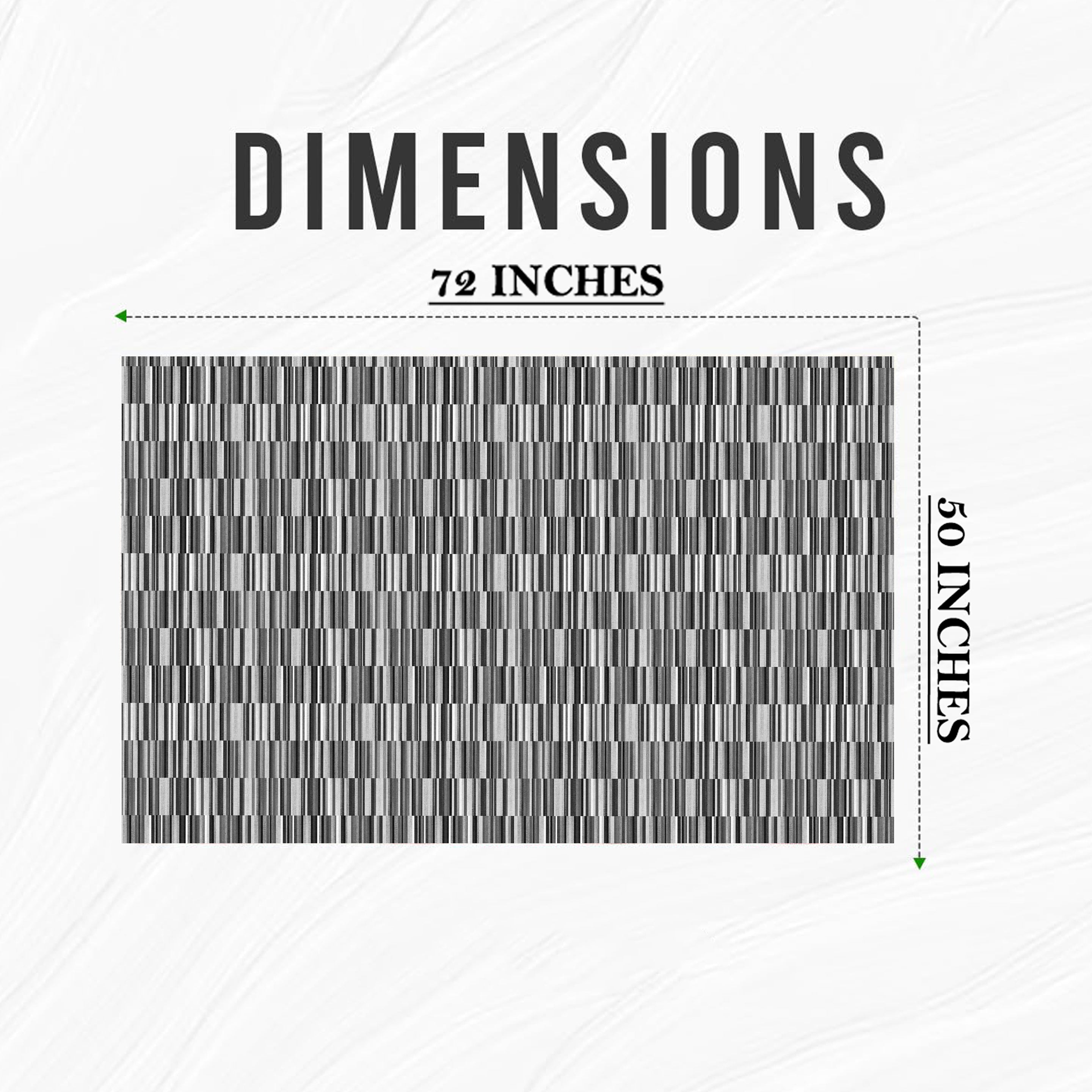 ILLUSION DASH BLACK/GREY TABLE CLOTH