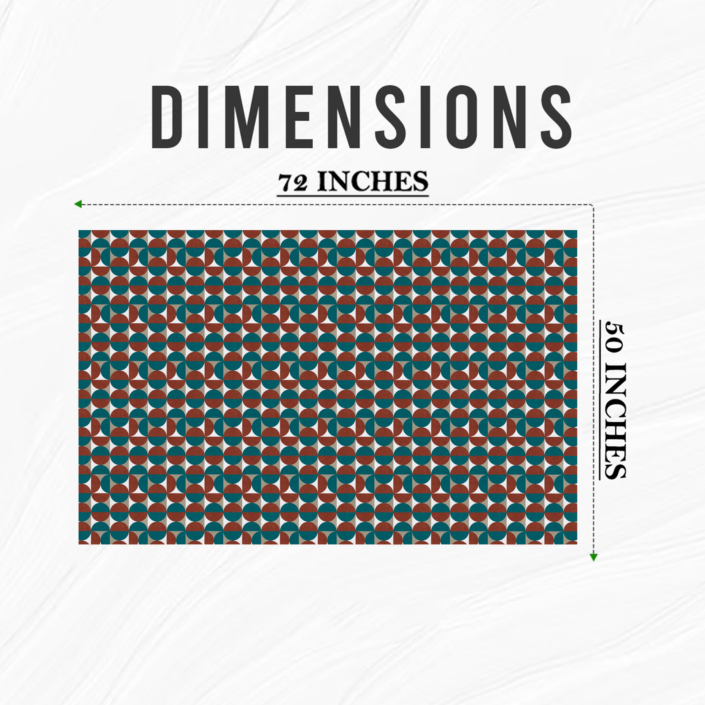 ILLUSION CIRCLE BROWN/PINK TABLE CLOTH