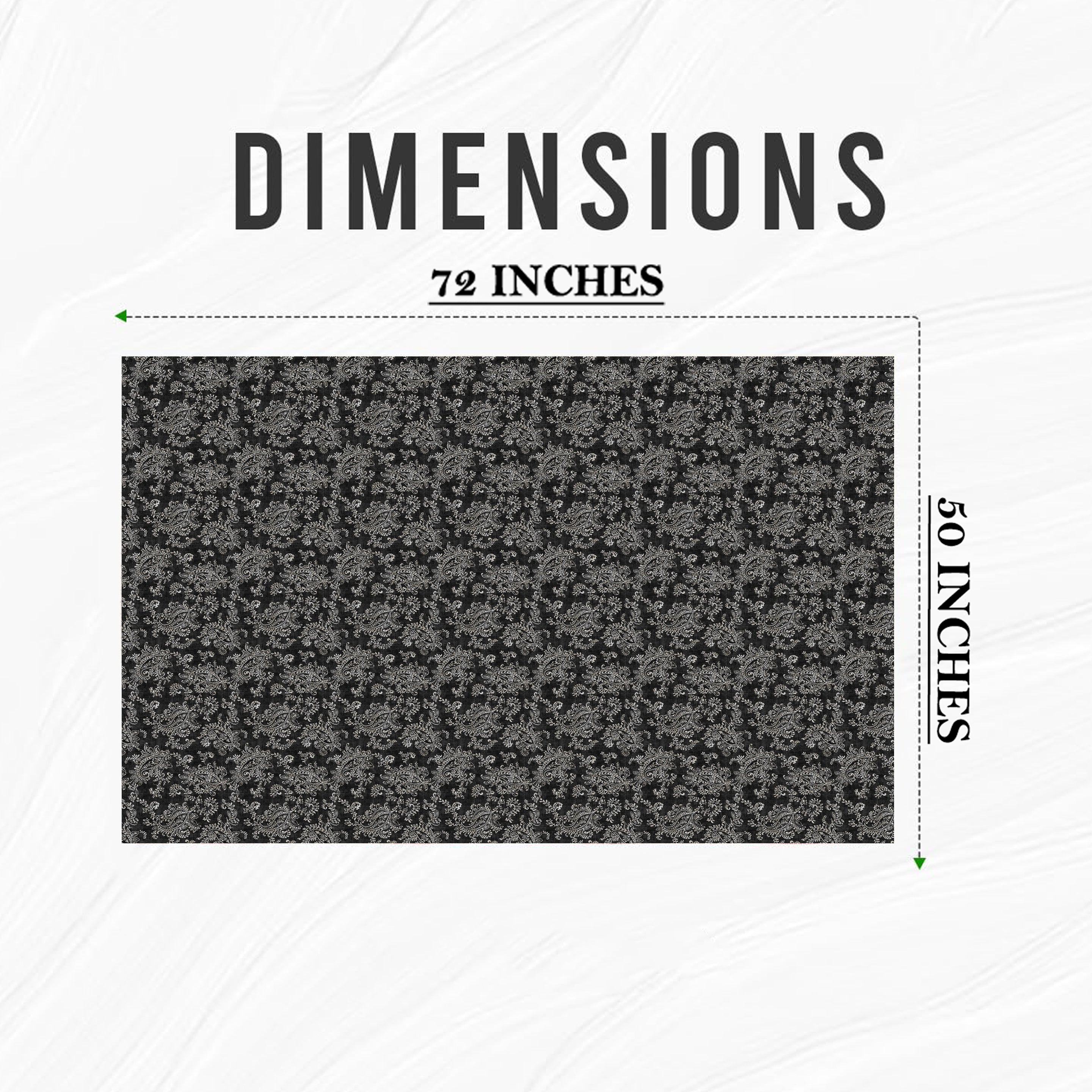 JODHPUR FLOWER BLACK TABLE CLOTH