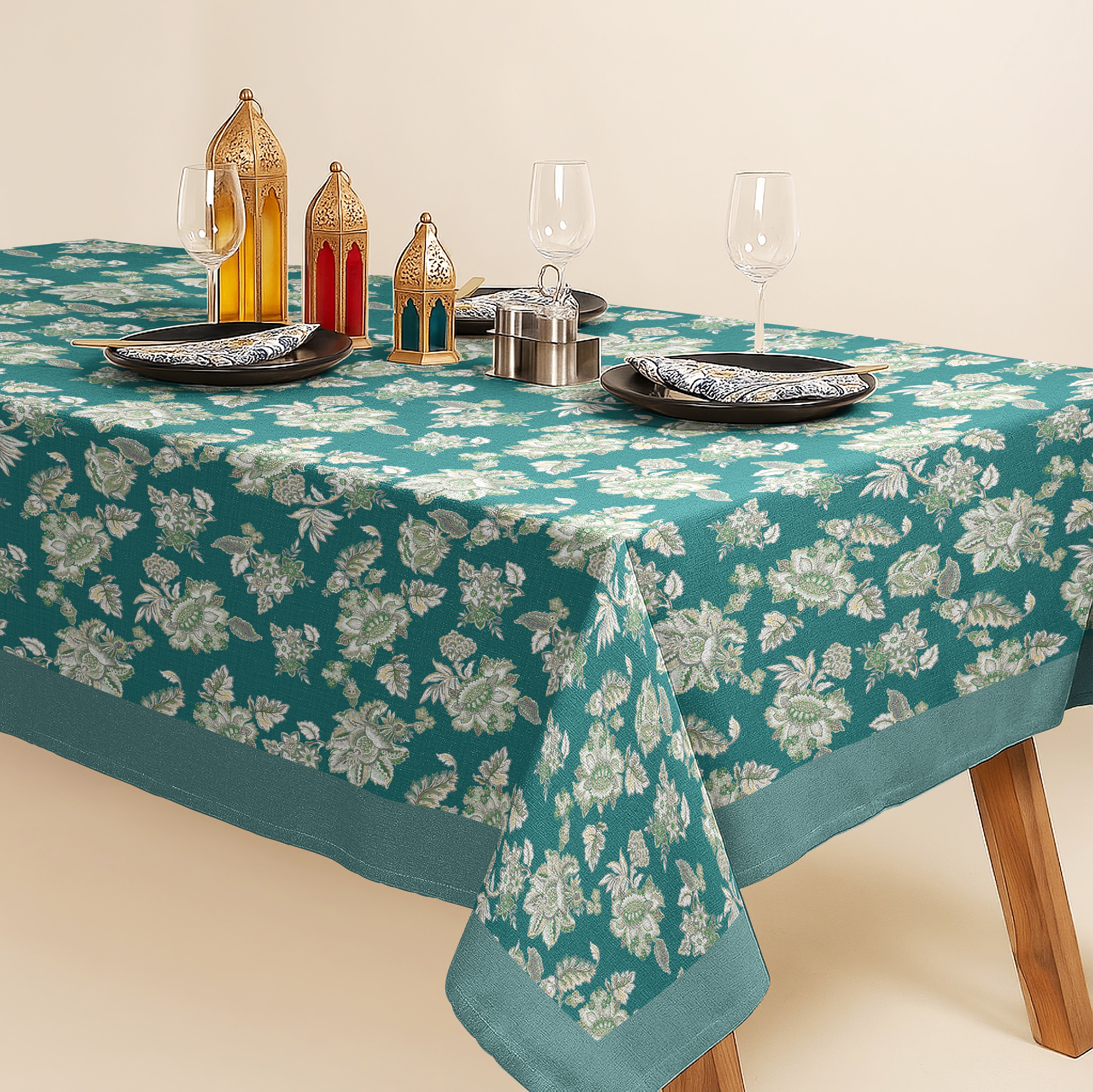 ANZIO TEAL TABLE CLOTH