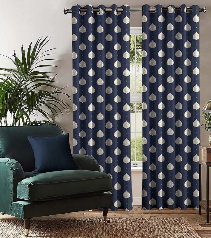 ABBOT NAVY BLACKOUT CURTAINS