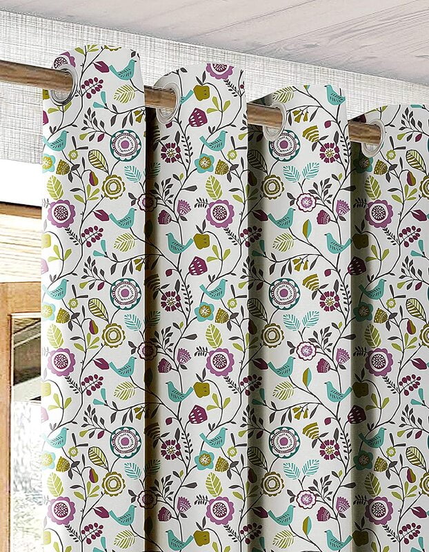 DAWN HEATHER CURTAIN BLACKOUT PRINTED