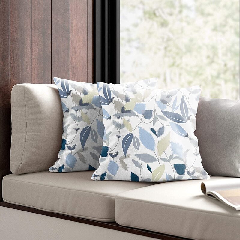 Spar BLUE MATTY DIGITAL PRINTED CUSHION COVER (Pack of 2)