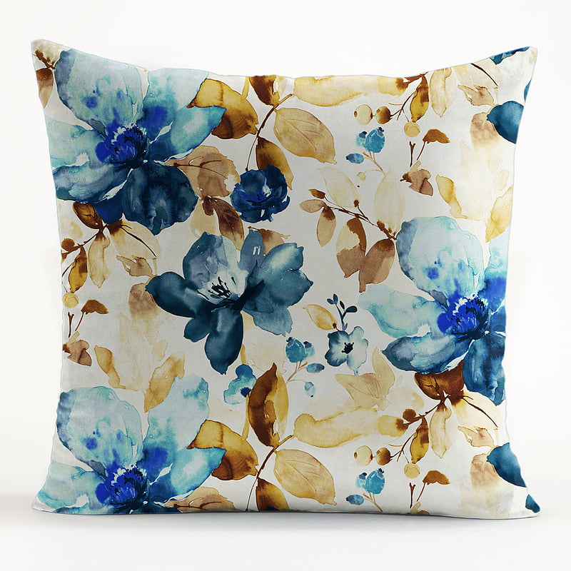 ALGO BLUE MATTY DIGITAL PRINTED CUSHION COVER (Pack of 2)