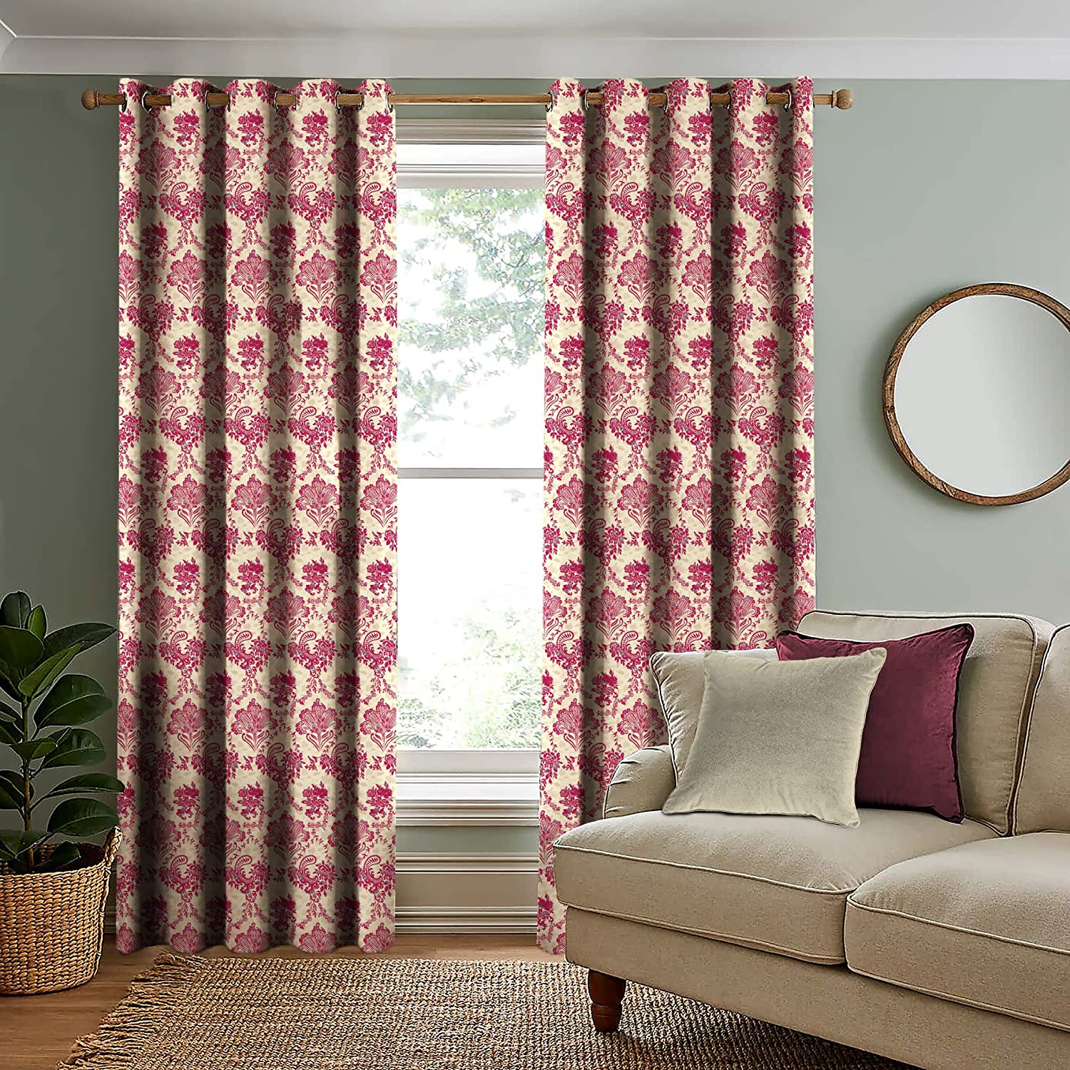 PAISLEY PINK BLACKOUT CURTAIN