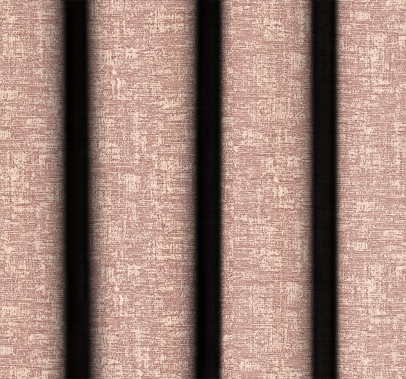 SUNBLOCK TEXTURE LASA MED PINK PRINTED BLACKOUT CURTAIN
