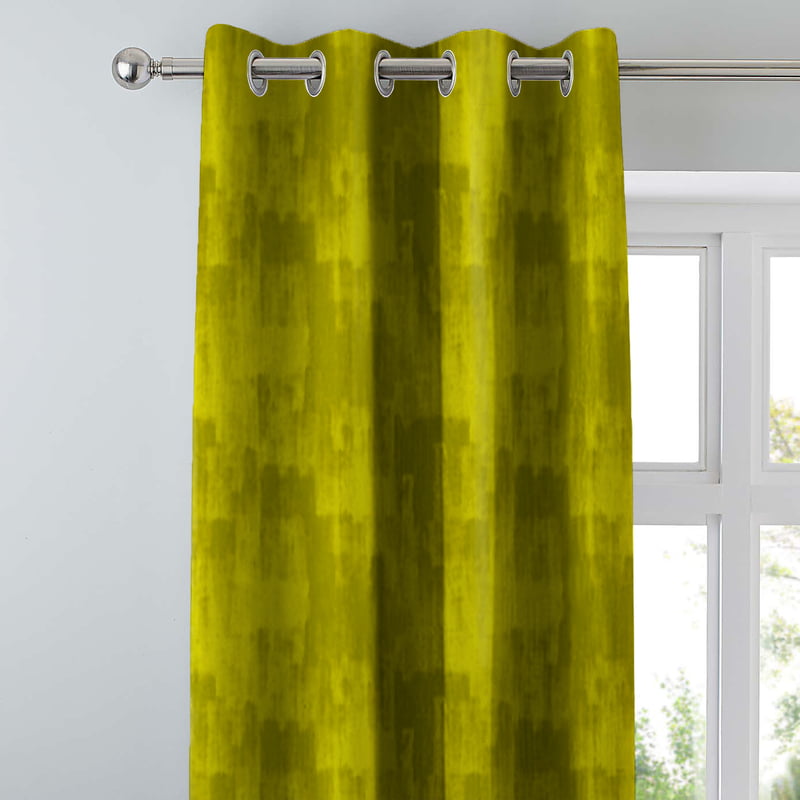FUJI LIME BLACKOUT PRINTED CURTAIN