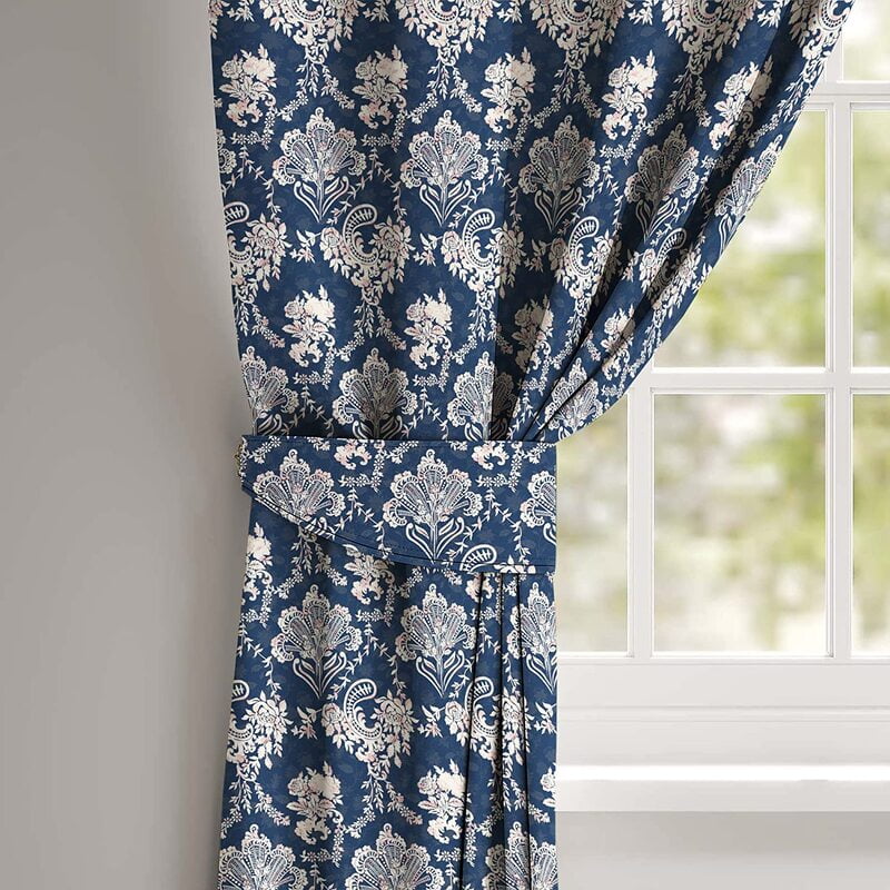 PAISLEY PURPLE PRINTED BLACKOUT CURTAIN