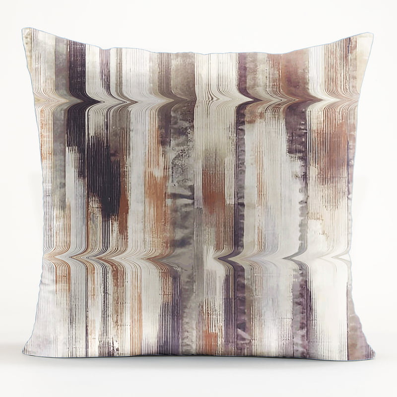 CUSHION COVER Lima BROWN MATTY DIGITAL PRINTED (Pack of 2)