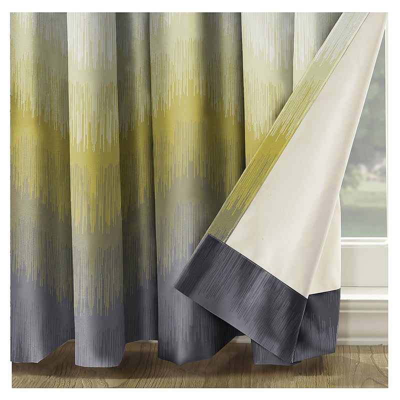 KUDO LIME PRINTED BLACKOUT CURTAIN