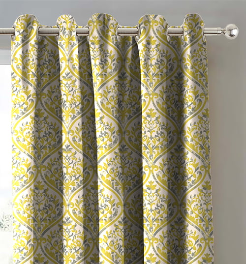 GENE LIME PRINTED BLACKOUT CURTAIN