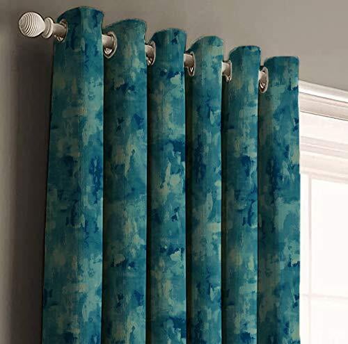 EDEN BLUE PRINTED BLACKOUT CURTAIN